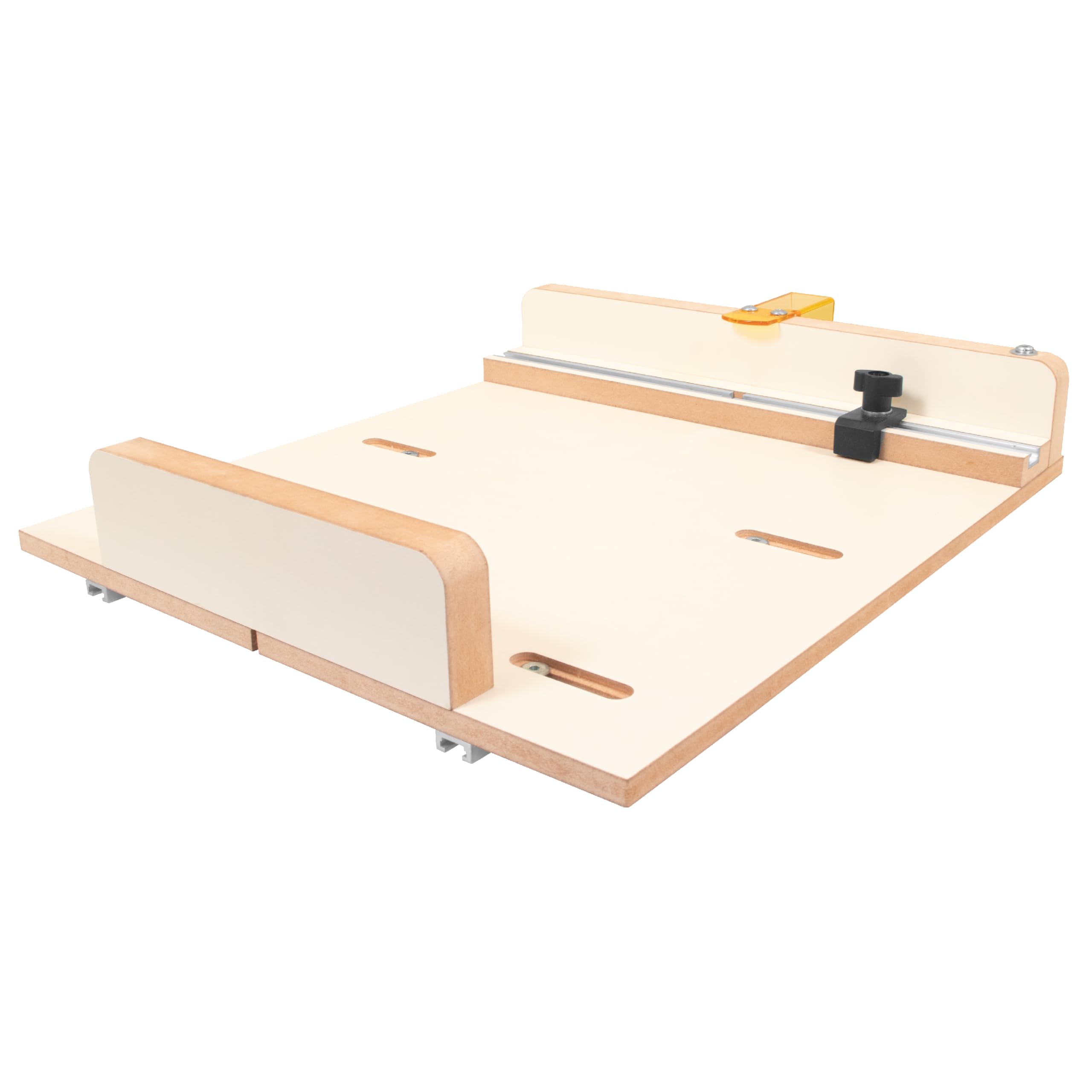 FultonMDF Crosscut Sled for Table Saw | Aluminum Miter Slot Runners | Adjustable Stop & Transparent Guard | Cut Precise Accurate Miters | Cross Cut Sled For a Table Saw | Angle Table Saw Sled Kit