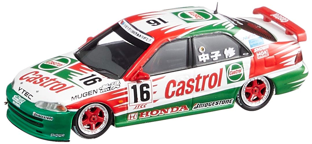 Inno64 1/64 Scale #16 Gr.A Mugen Castrol JTCC Honda Civic Ferio EG9 Car Toy