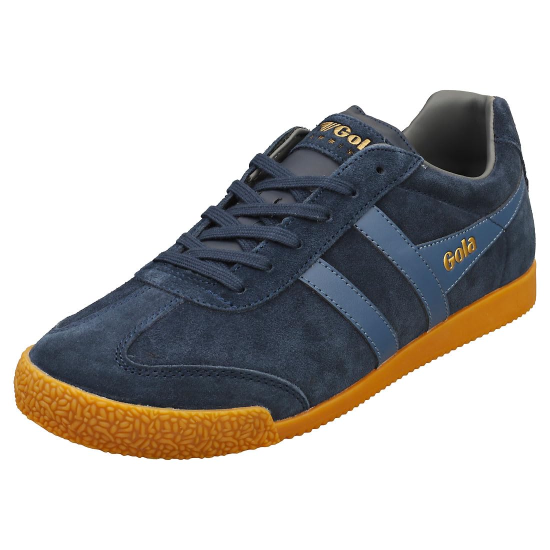 Gola Harrier Suede CMA192 Mens Suede Leather Fashion Trainers Standard Fit