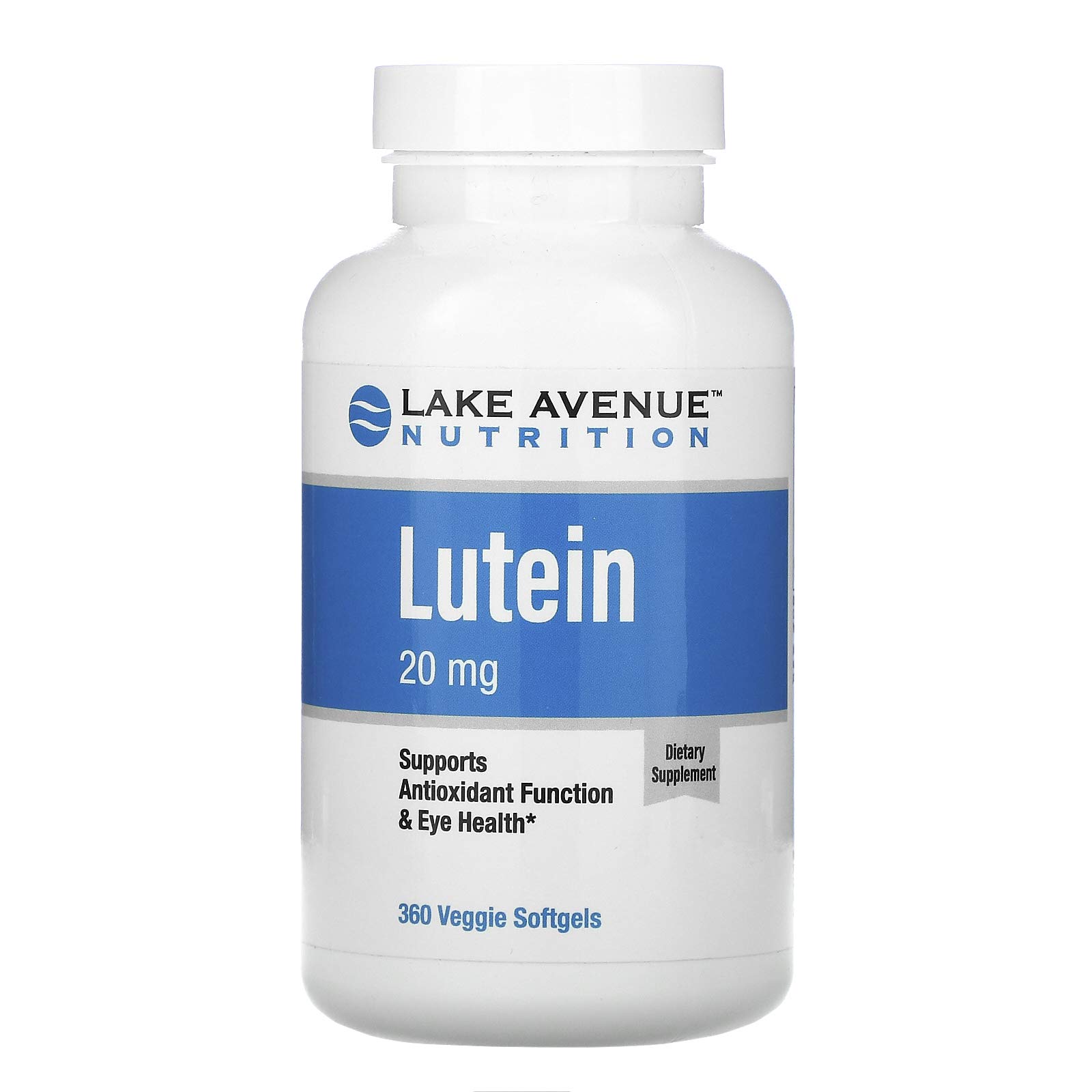 Lake Avenue Nutrition Lutein, 20 mg, 360 Veggie Softgels