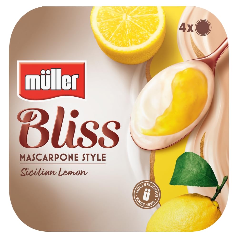 Muller Bliss Mascapone Sicilian Lemon 4 x 110g