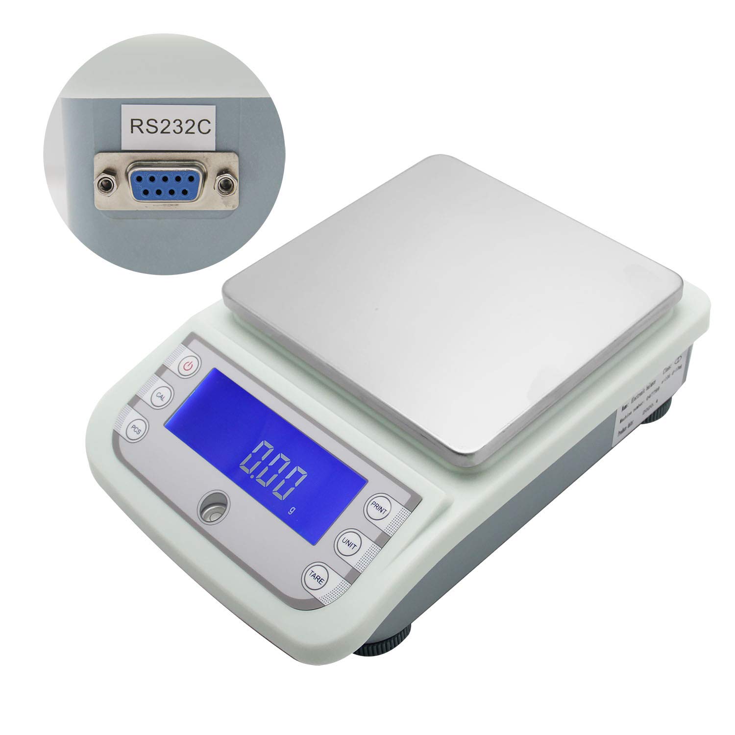 CGOLDENWALL 5000g 5kg 0.01g Lab Analytical Balance Digital Precision Electronic Scale Analytical Counter Automatic Calibration Commercial Scale High Precision Output RS232 and Automatic Calibration