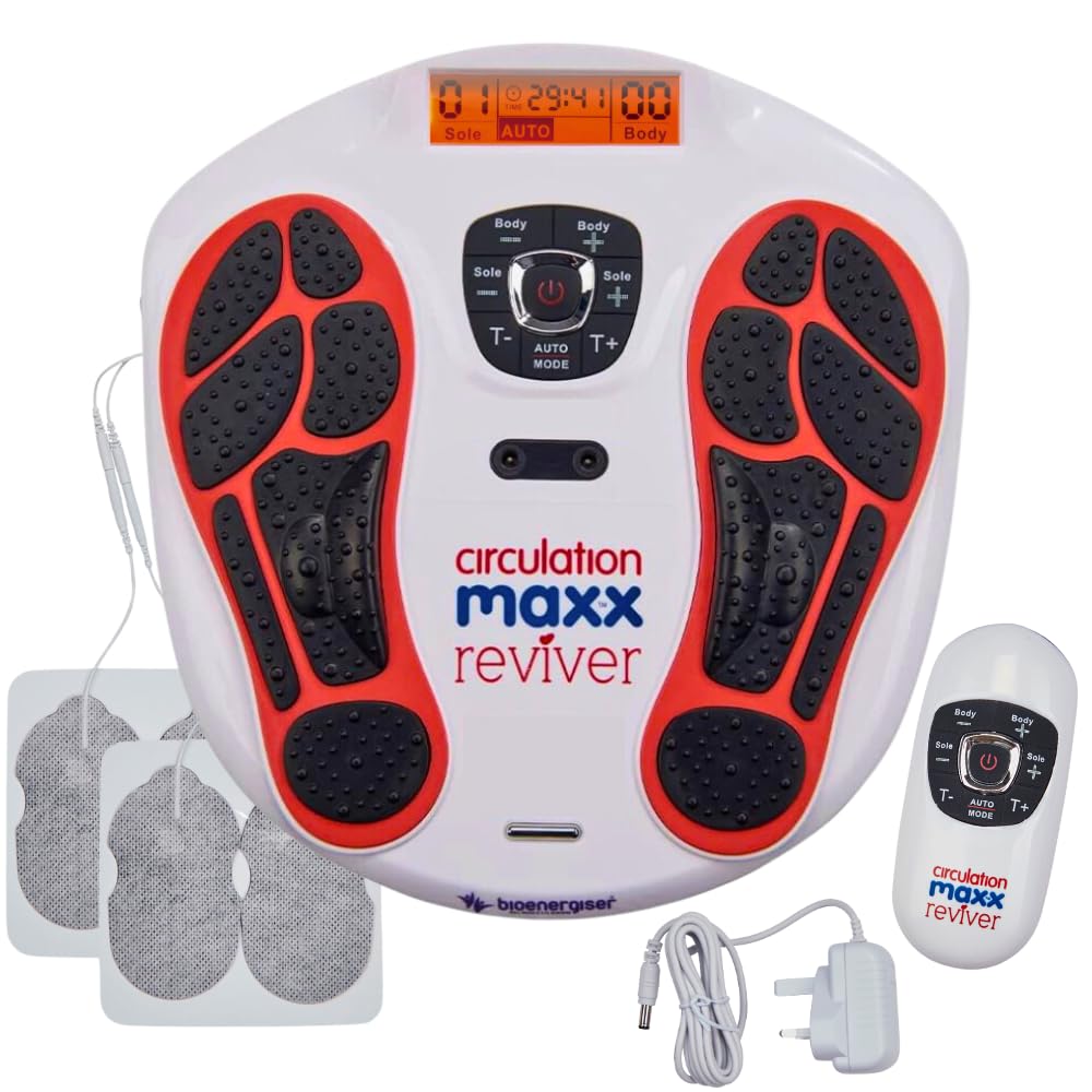 Global ProductVYTALIVING Circulation Reviver - Circulation Blood Booster for feet and legs - Foot massagers for circulation – EMS foot massager with TENS Pads & Remote