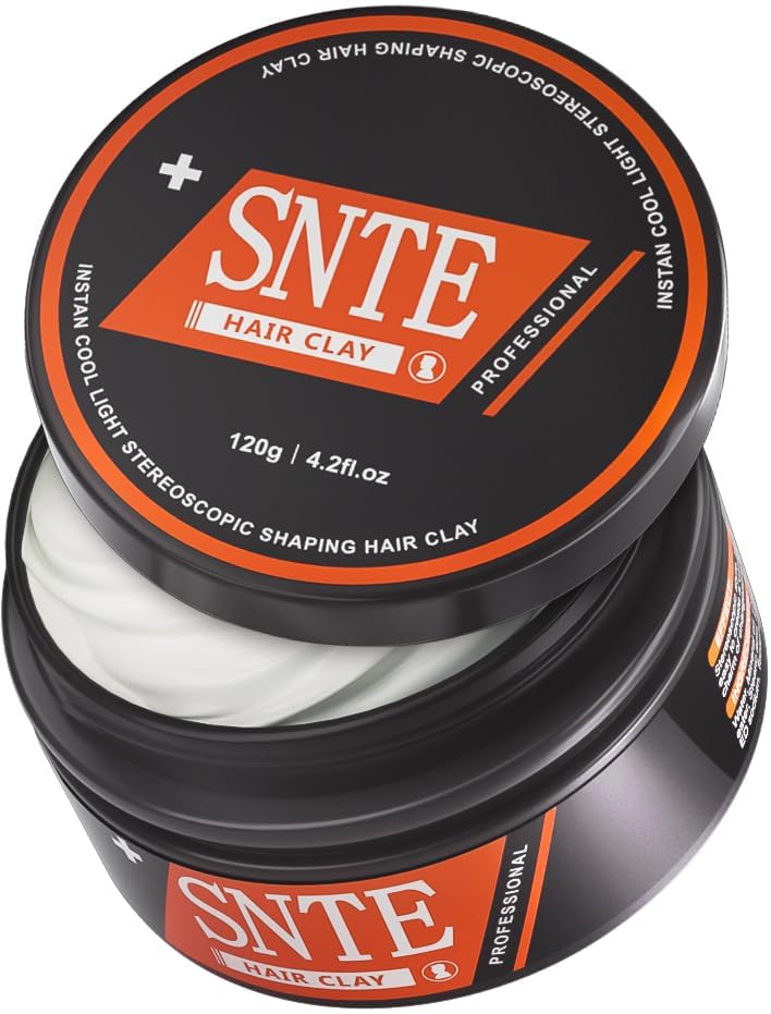 Samnyte Hair Clay, 4.2oz - Natural Hair Wax for Men with Strong Hold, Matte Texture, and Premium Scent - Hair Paste for Men for Textured, Messy and Relaxed Multiple Hairstyles