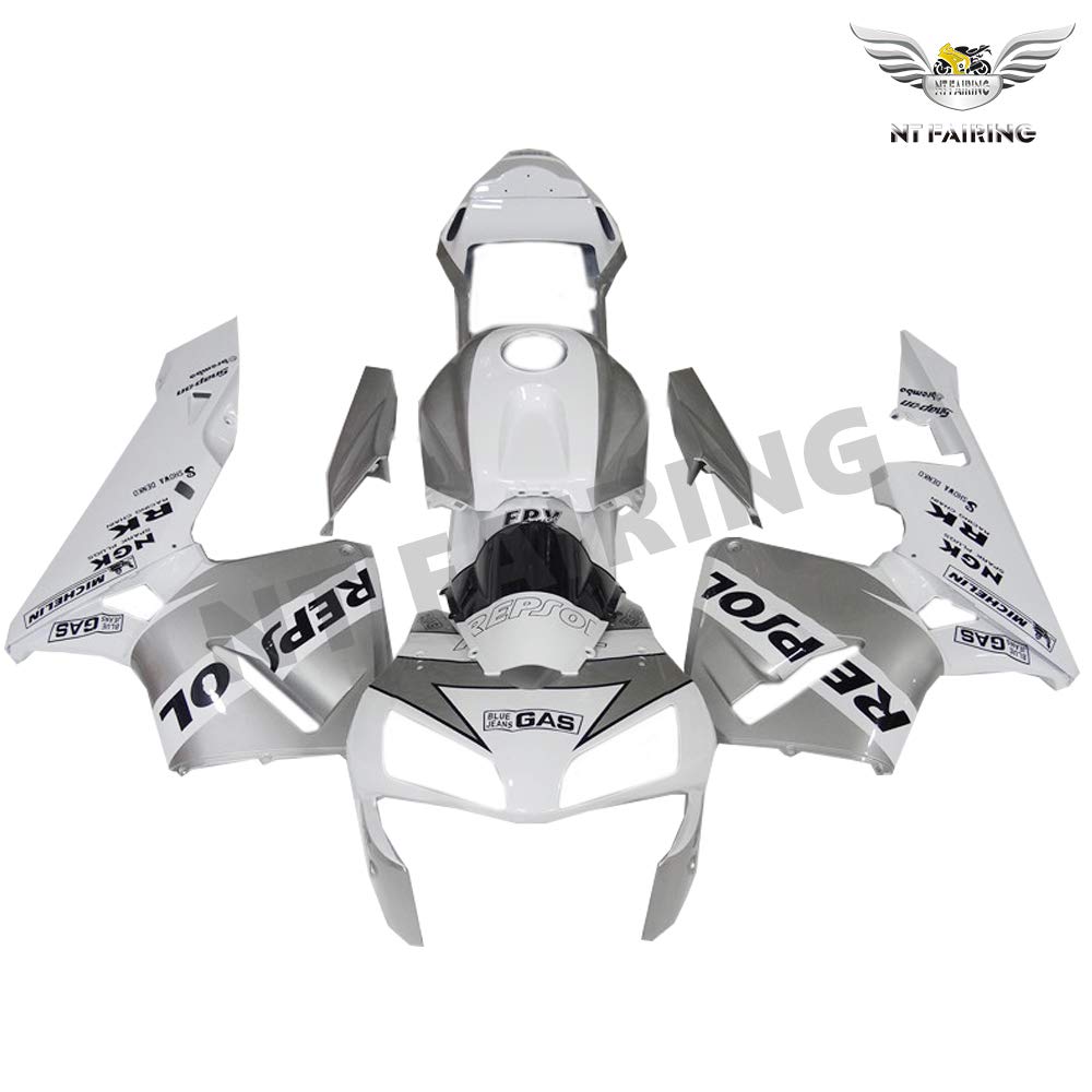 New White Silver Repsol Fairing Fit for HONDA 2003 2004 CBR600RR CBR 600 RR Injection Mold ABS Plastics Aftermarket Bodywork Bodyframe Kit Set 03 04