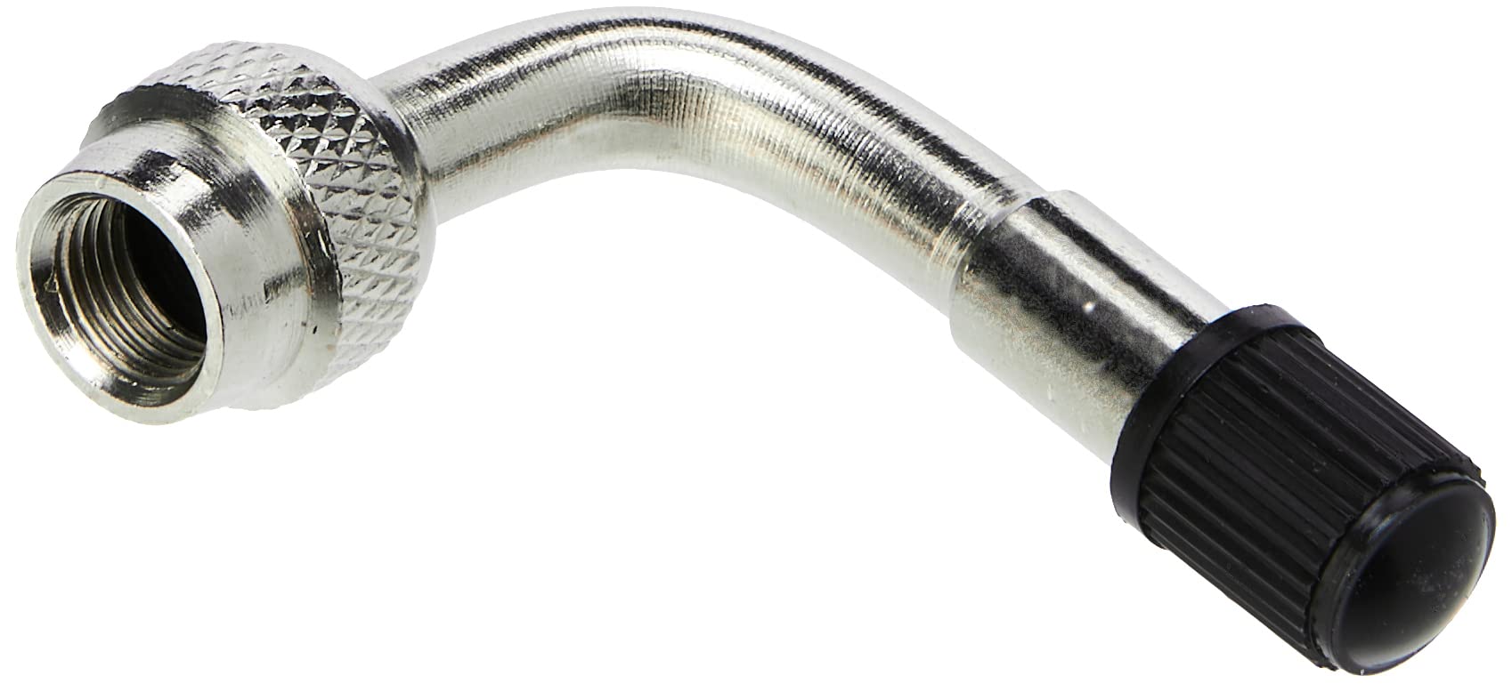 Weldtite5013 Schrader valve extension type 90 degrees Bend, Silver