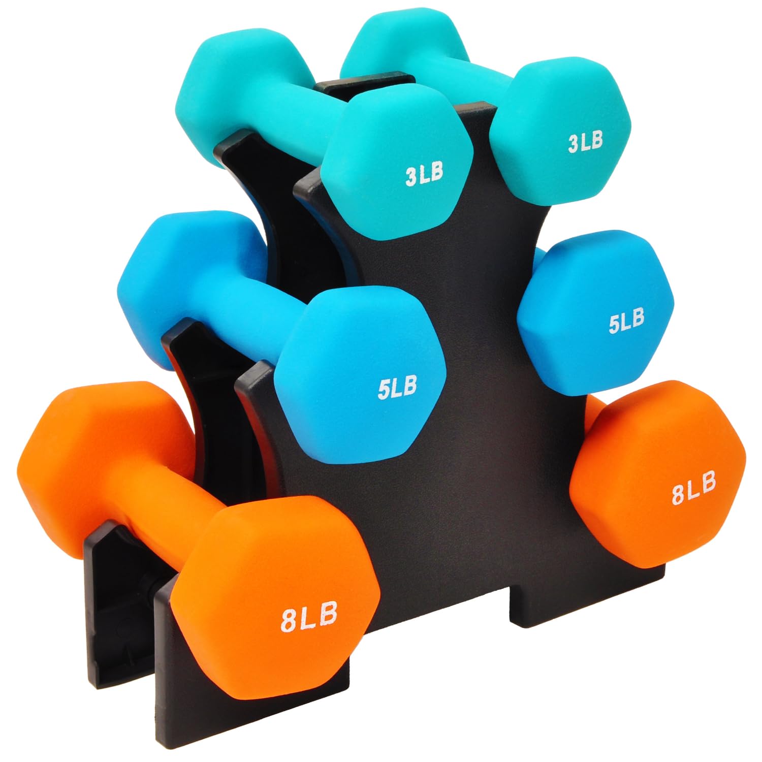 Signature Fitness Adjustable Dumbbell Hand Weights Set, 20LBS, 32LBS, 40LBS, 45LBS, Multiple Styles