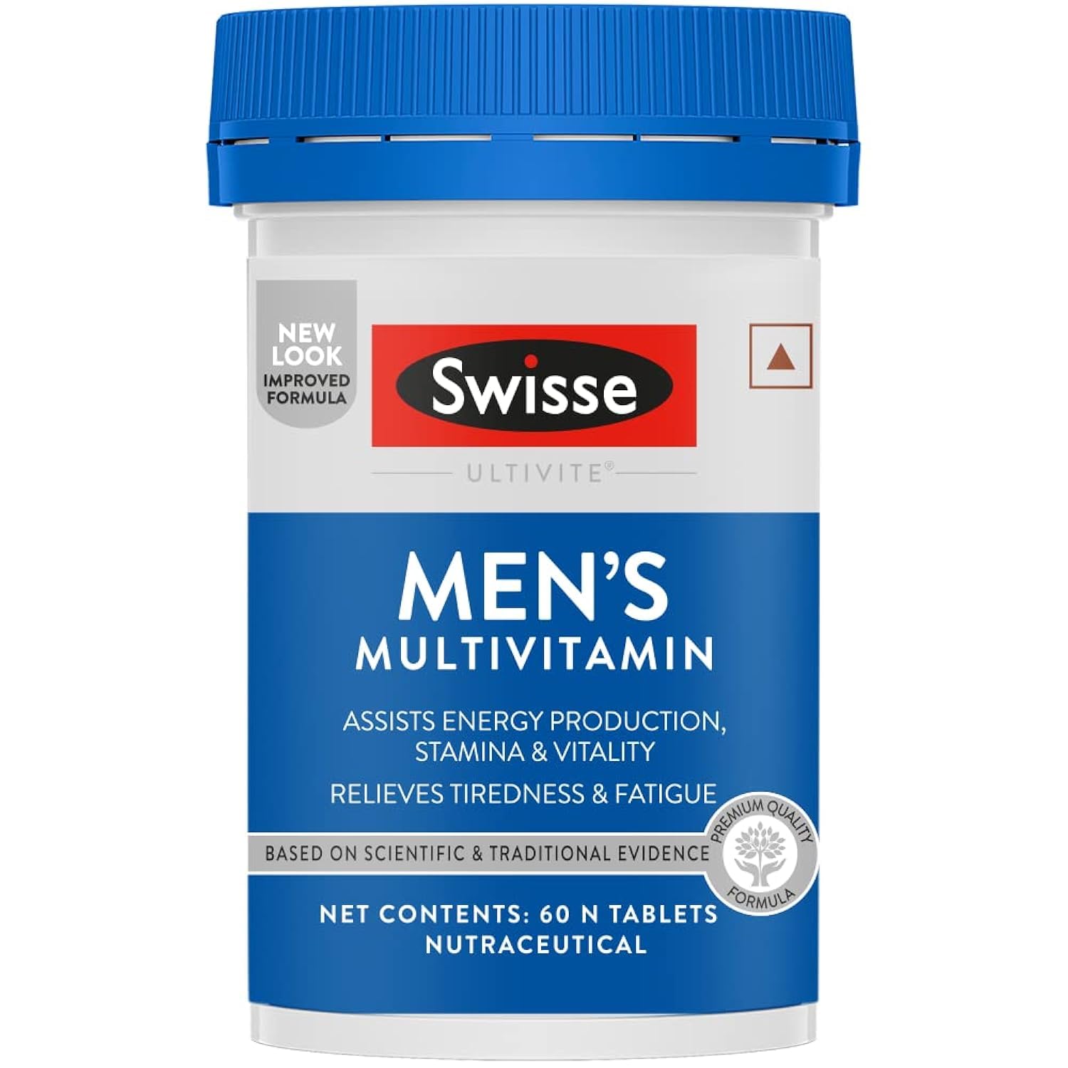 SWISSE Ultivite One Daily Multivitamin for Men| Increase Immunity, Energy & Stamina Production with 45 Vitamins, Herbs & Minerals | 60 Tablets | Australia's No.1 Multivitamin Brand