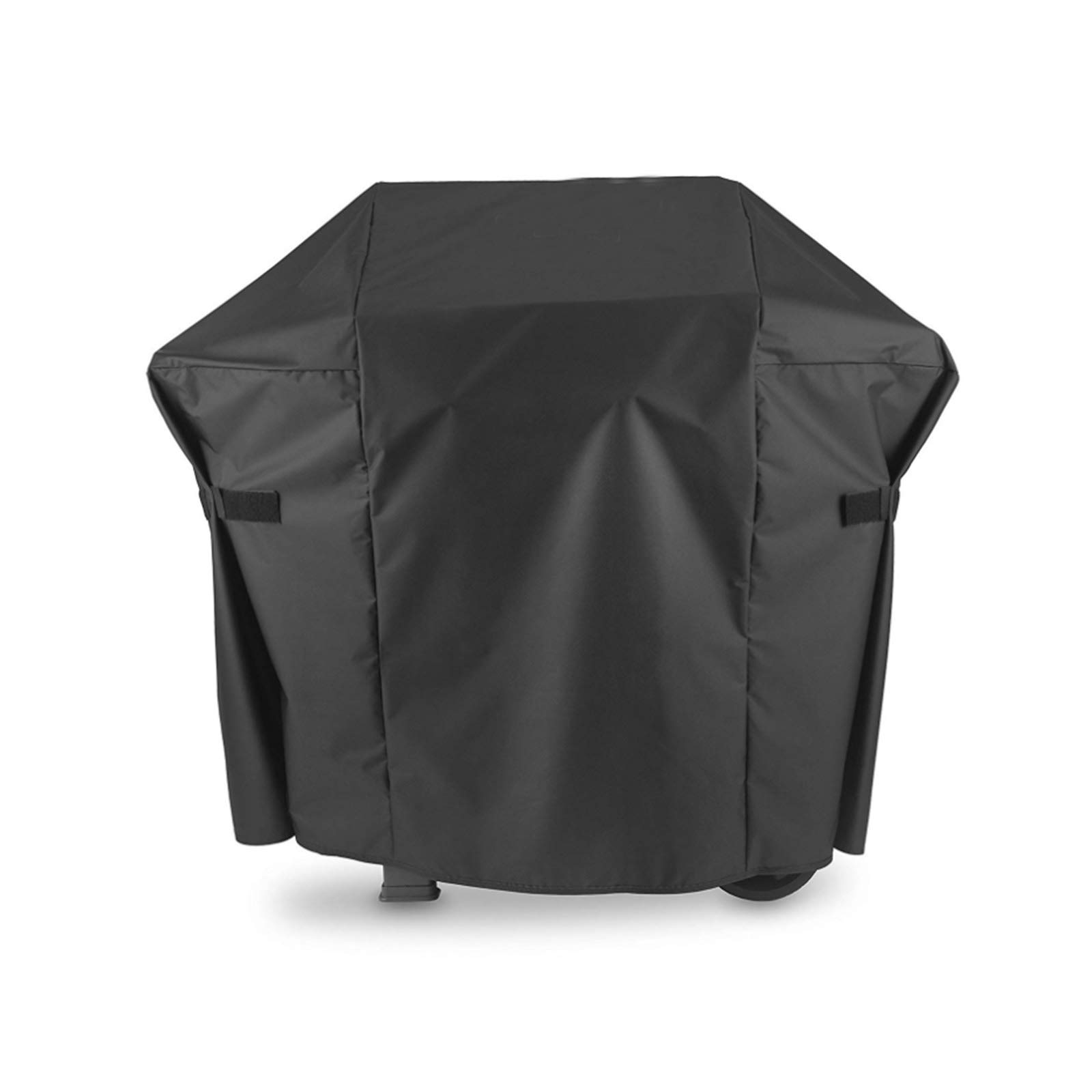 Gas Grill Cover, Heavy Duty Waterproof BBQ Grill Cover with Handles and Straps 600D for Weber,Holland, Jenn Air, Brinkmann and Char Broil -Black-132 * 66 * 109