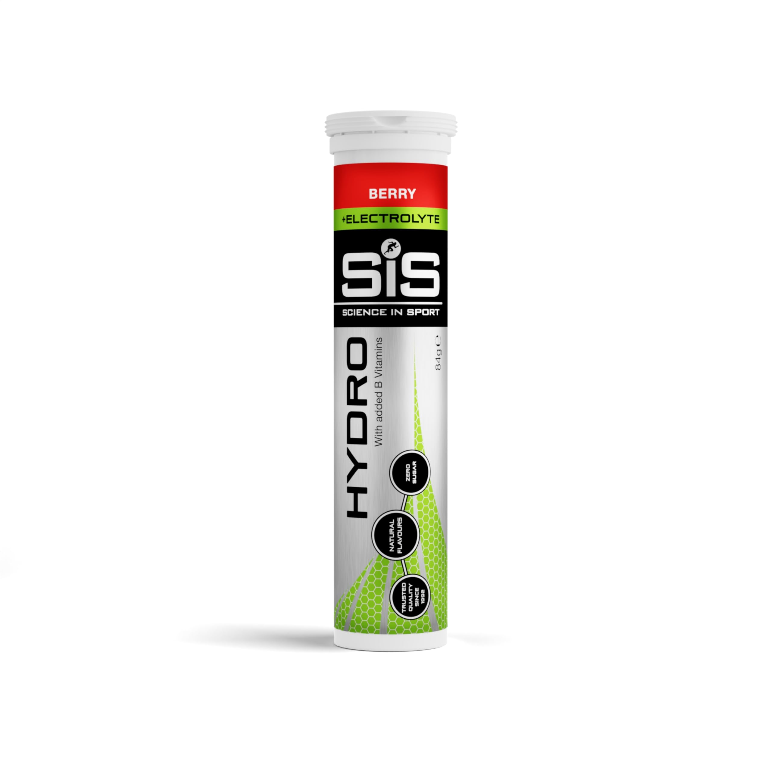 Science In Sport Hydro Hydration Tablets, Gluten-Free, Zero Sugar, Berry Flavour Plus Electrolytes, 20 Effervescent Tablets