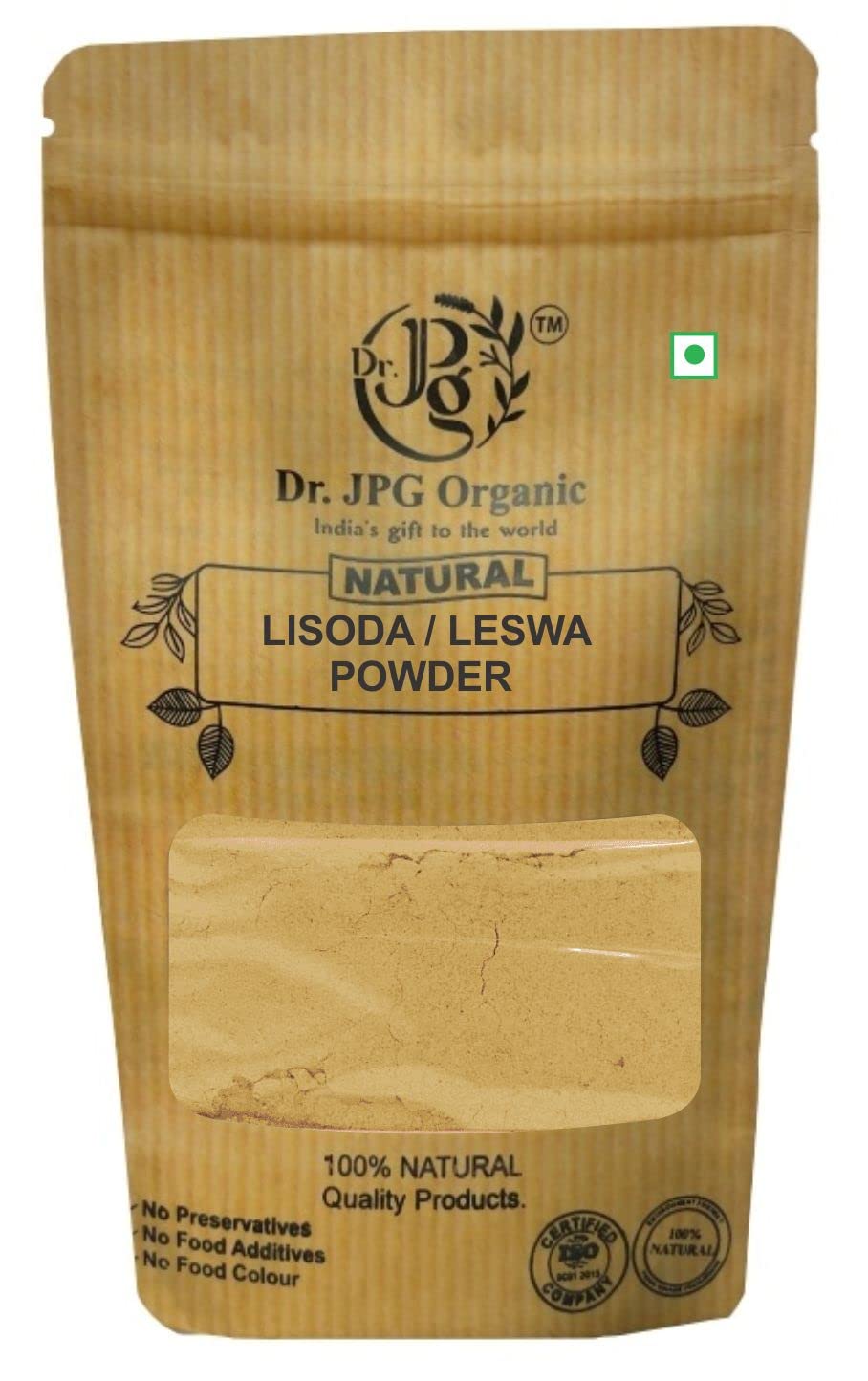 Dr. JPG Organic Lisoda/Leswa Powder/Cordia Dichotoma 200g / ISO & GMP Certified (Pack Of 1)