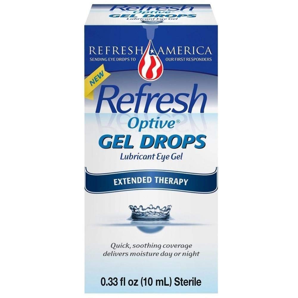 RefreshOptive Gel Drops Lubricant Eye Gel 0.33 oz (Pack of 2)