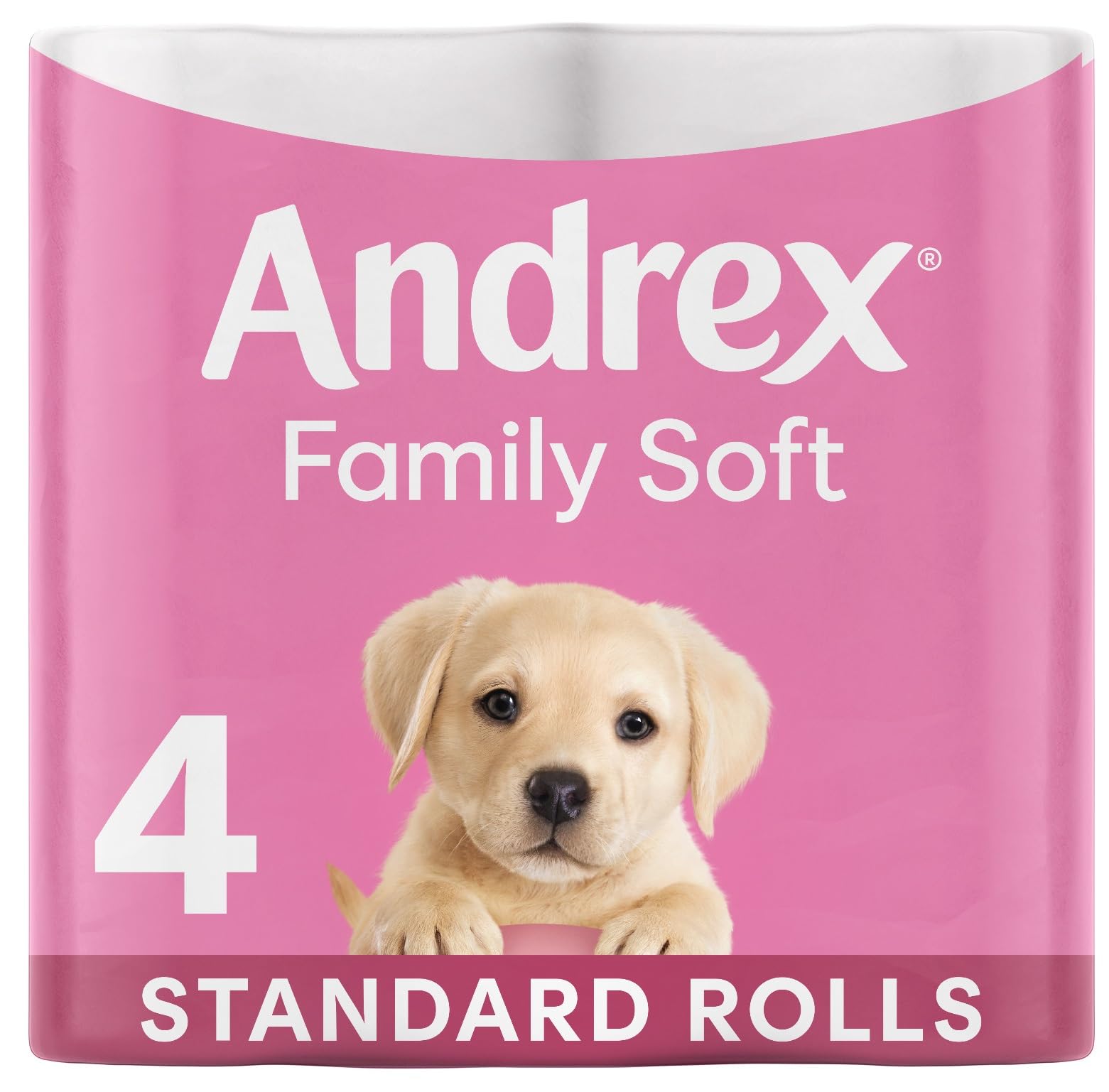 Andrex Gentle Clean Toilet Rolls - 4 Toilet Roll Pack - Gentle and Soft on Your Family's Skin - Dermatologically Tested