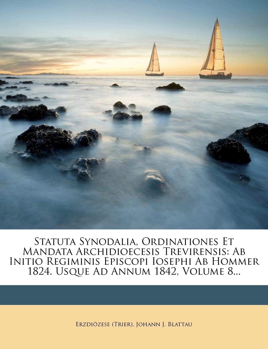 Statuta Synodalia, Ordinationes Et Mandata Archidioecesis Trevirensis: AB Initio Regiminis Episcopi Iosephi AB Hommer 1824. Usque Ad Annum 1842, Volume 8...