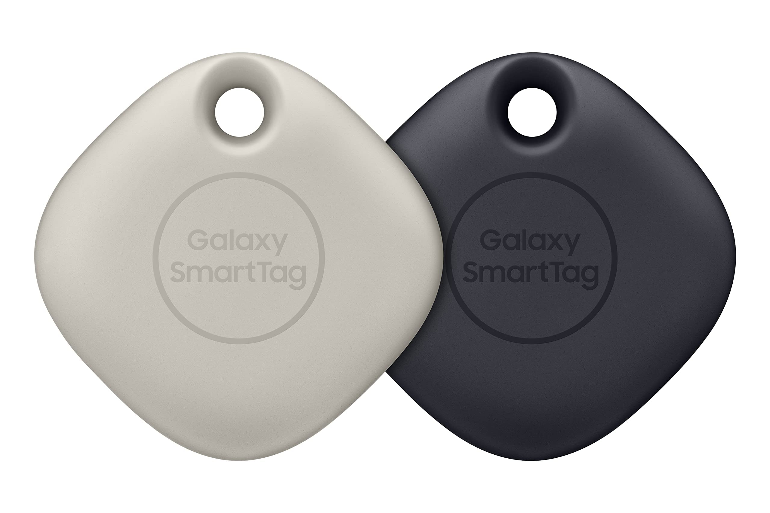 Samsung Galaxy SmartTag (2 Pack) Bluetooth Tracker & Item Locator for Keys, Wallets, Luggage & More, (Oatmeal + Black) (International Version)