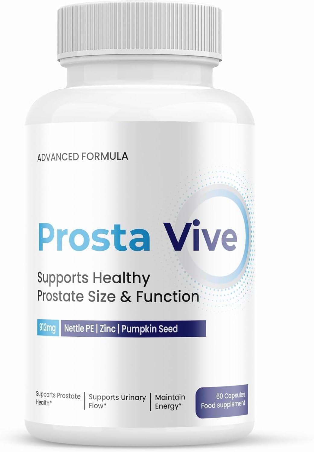 Prostavive for Men,Advanced Prostate Support Formula, 912MG, Prostavive UK - 60 Capsules