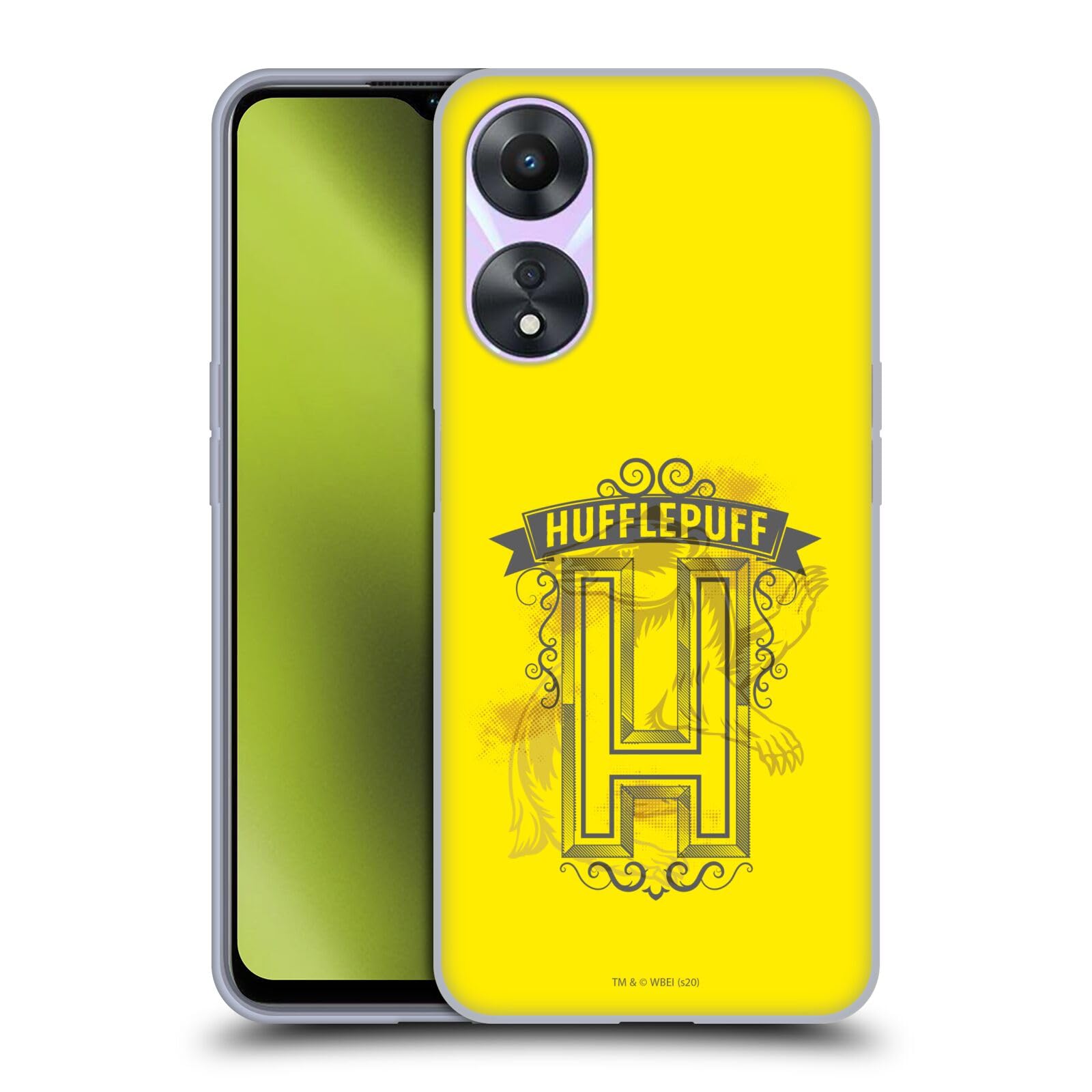 Head Case Designs Officially Licensed Harry Potter Hufflepuff 2 Deathly Hallows XVIII Soft Gel Case Compatible with Oppo A78 5G