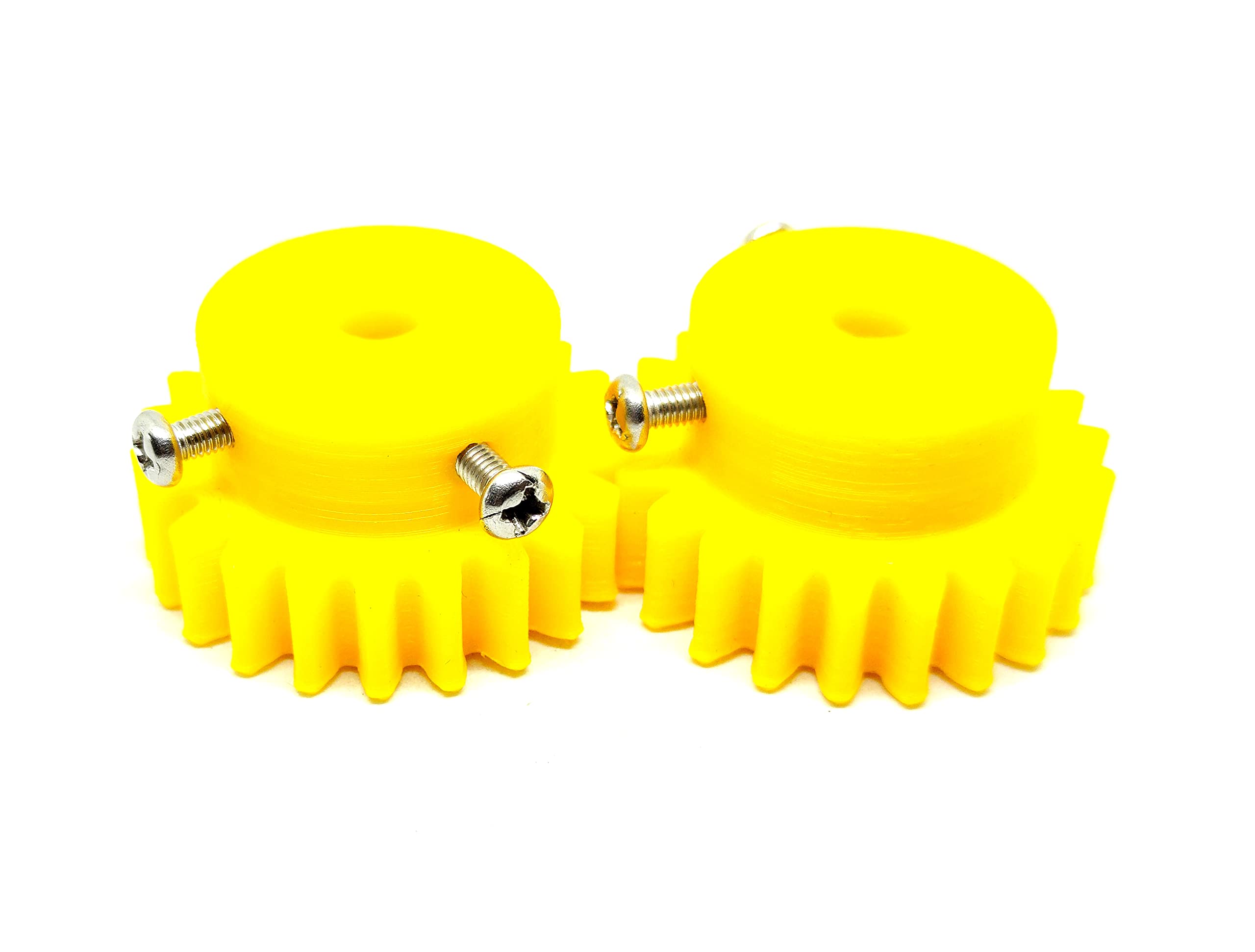 INVENTO 2pcs 3D Printed Plastic Spur Gear 22 Teeth, 1.5 Module, 36mm dia, 10mm Width, 5mm hole for DIY Projects