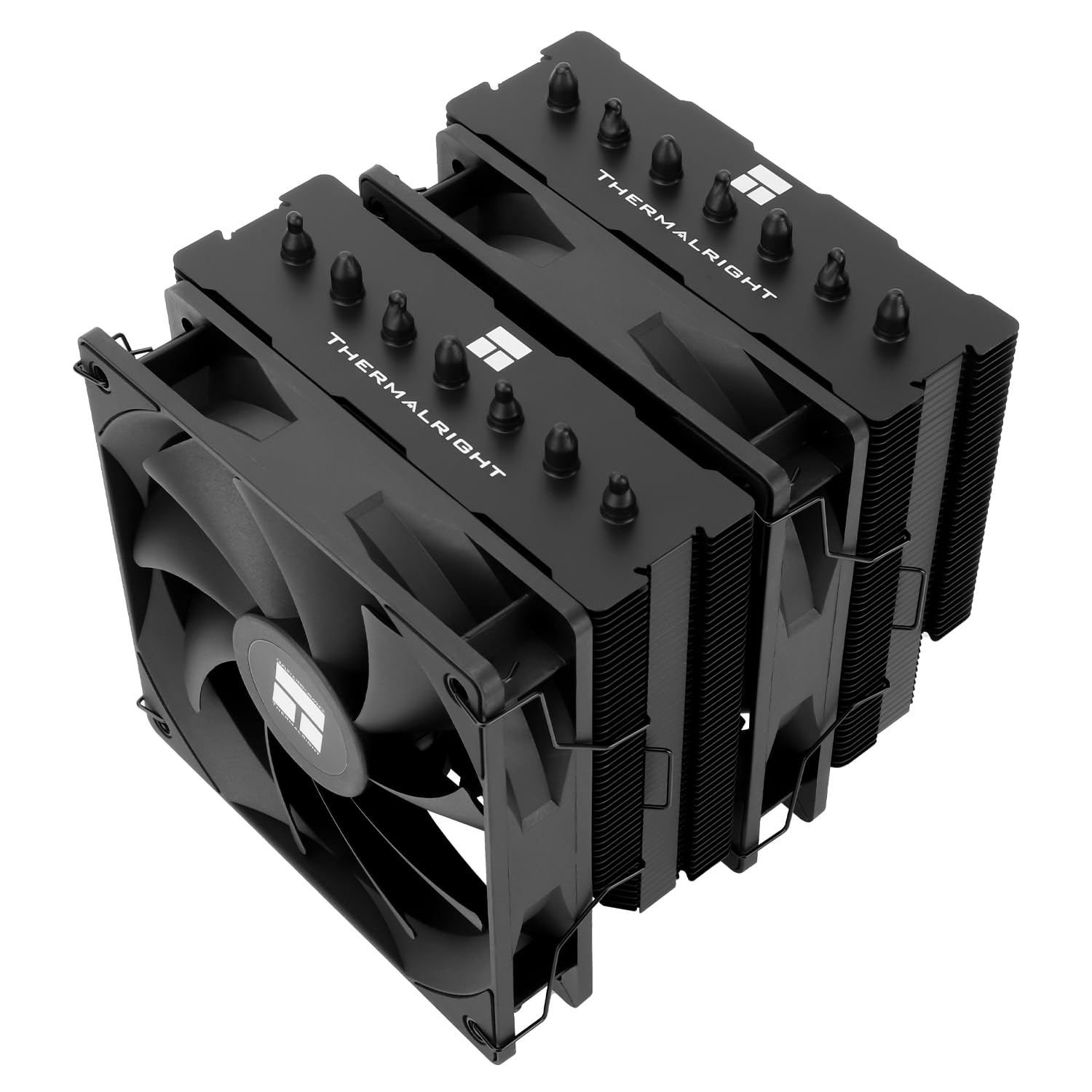 ThermalrightPhantom Spirit 120 SE Black CPU Cooler,Dual TL-C12B V2 PWM Fans and Double Towers, 7 Heat Pipes Heatsink Cooler,for AM4/AM5&Intel LGA1851/1700/115X/1200, Computer CPU Cooling,Black