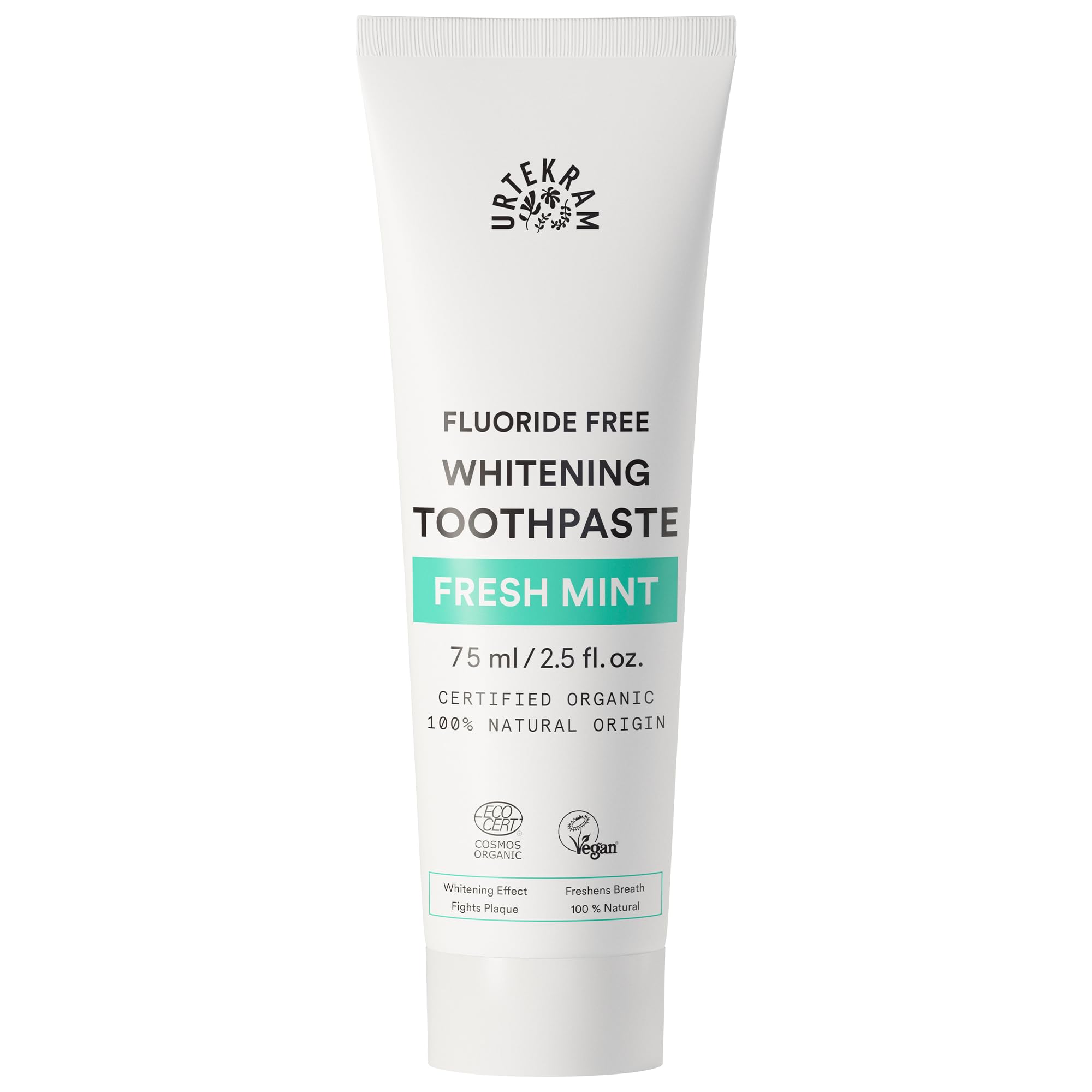 UrtekramToothpaste - Fresh Mint - Bio9 - 75 ml, Vegan, Organic, Natural Origin