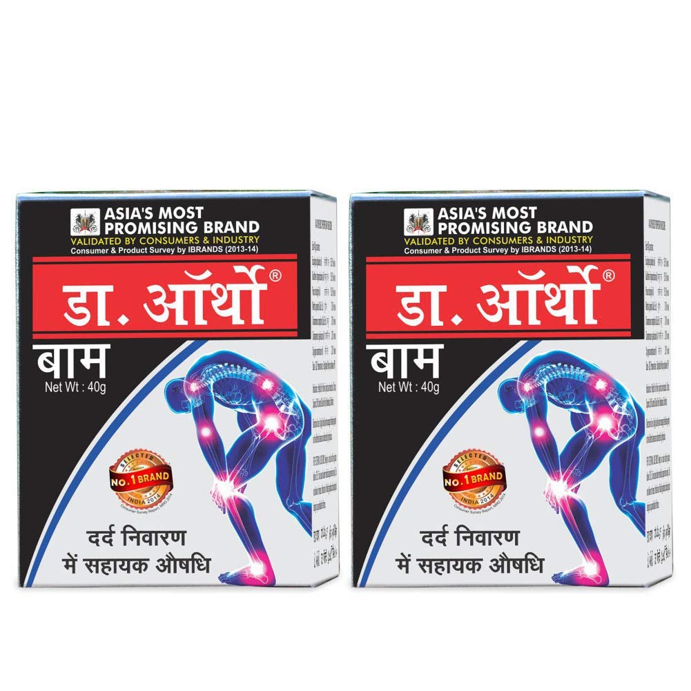 ZeekeDr Ortho Balm (40gm, Pack of 2) - 100% Ayurvedic