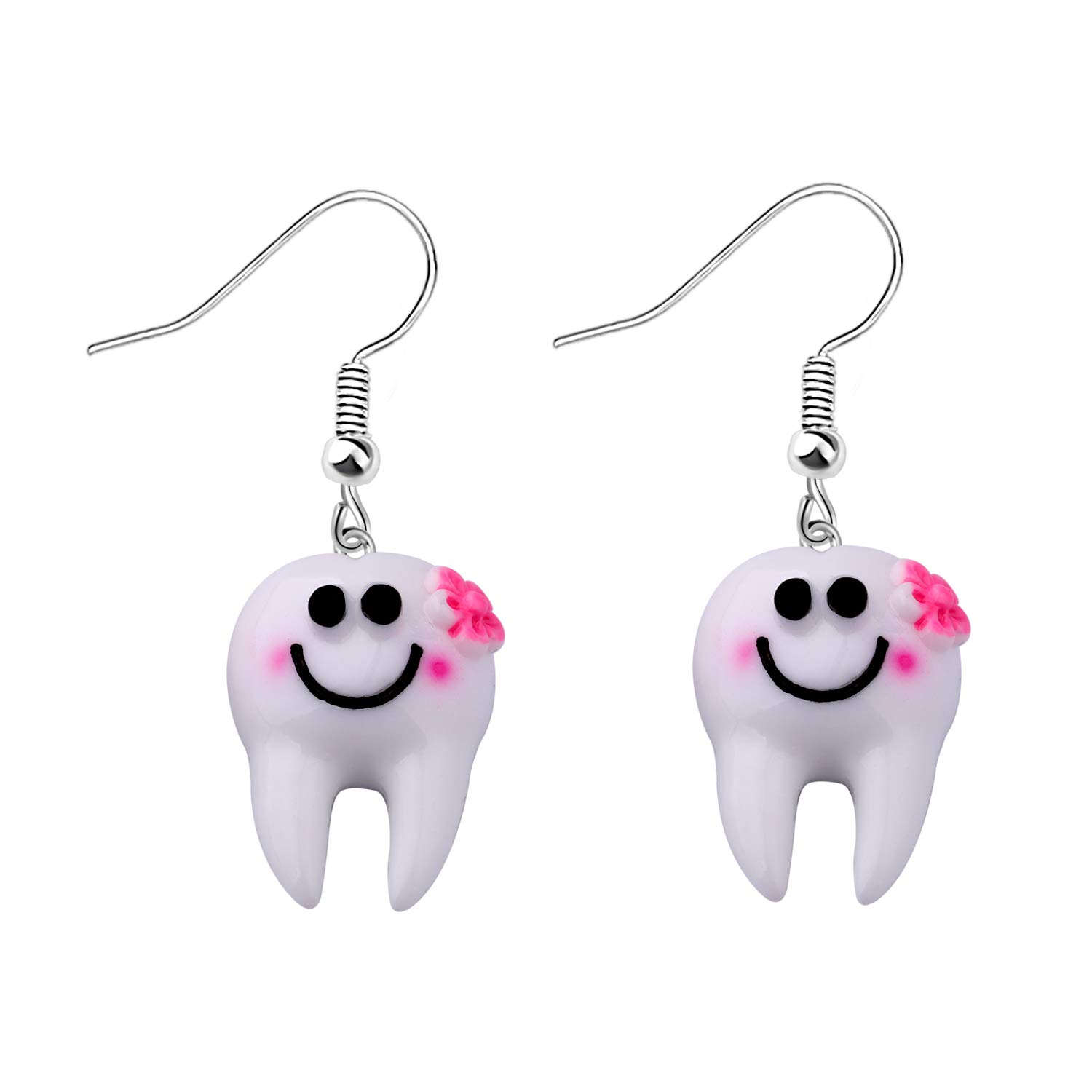 SEIRAA Cute Tooth Dangle Earrings Dentist Jewelry 2023 Graduation Gift For DH