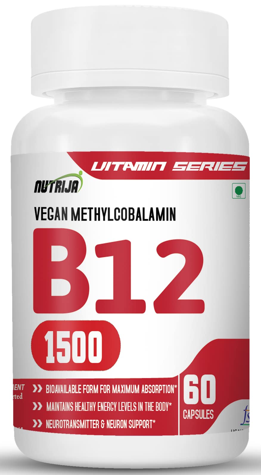 NutriJaVitamin B12 Supplement (120 Capsules)