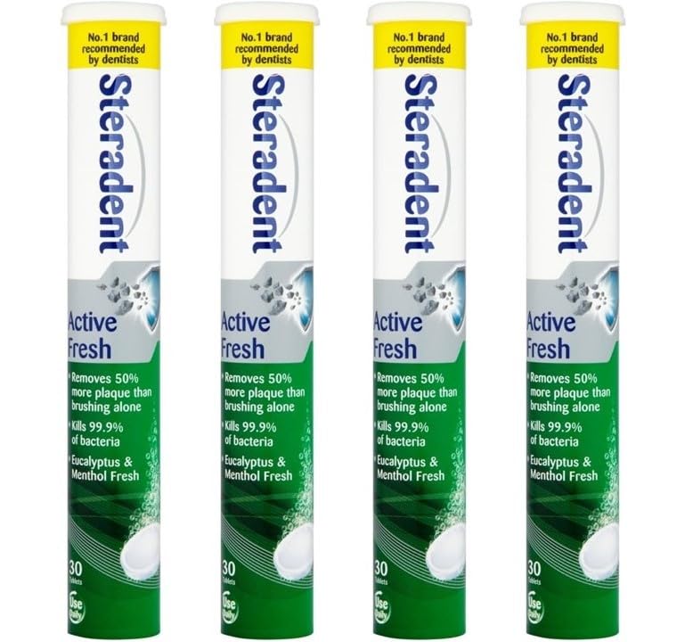 Staradent Active Fresh 30 Tablets (Pack of 4 Total 120 Tablets)