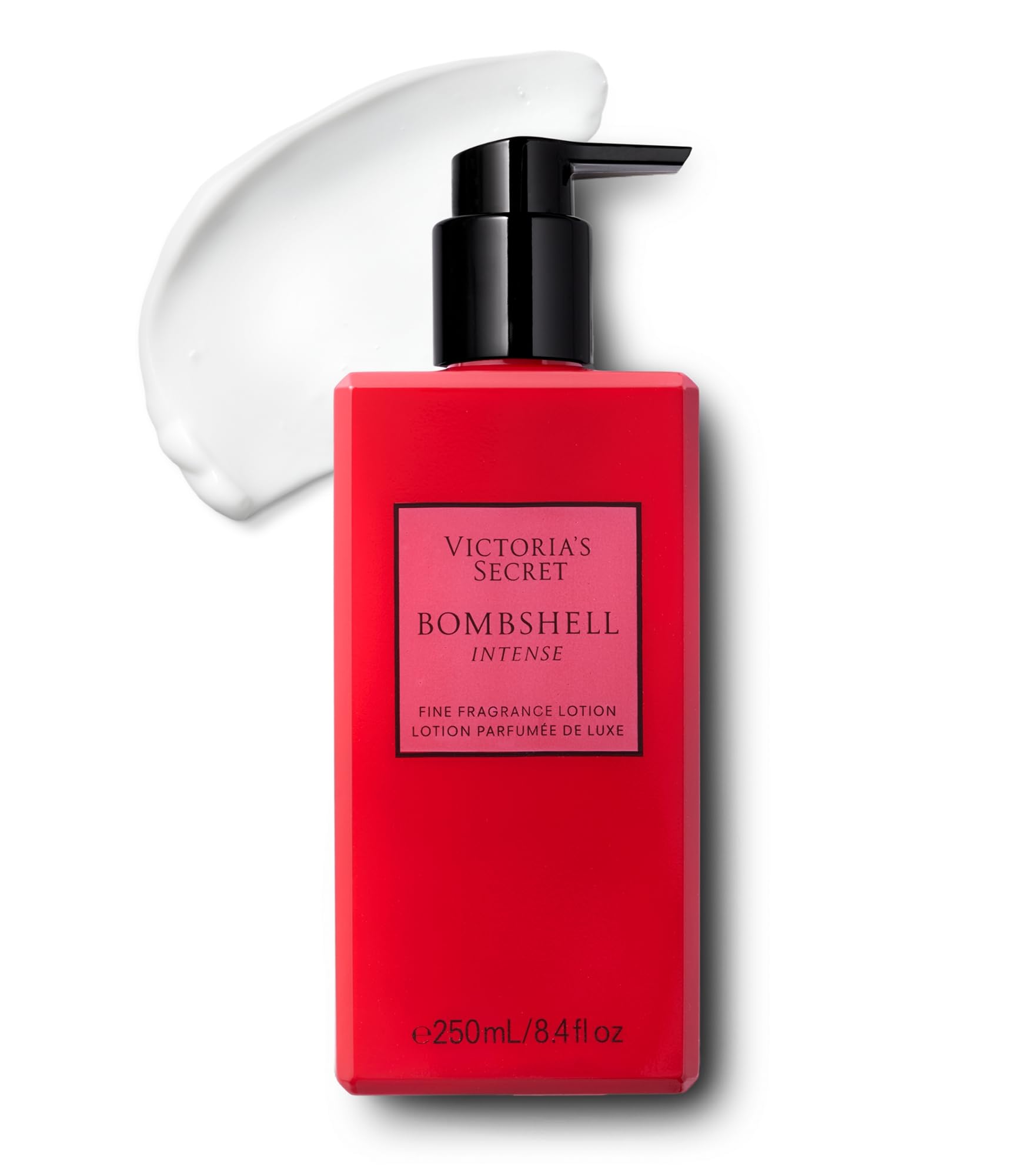 Victoria's Secret Bombshell Intense Fragrance Lotion, Notes of Cherry, Red Peony & Sultry Vanilla, Scented Body Lotion for Women (8.4 oz)