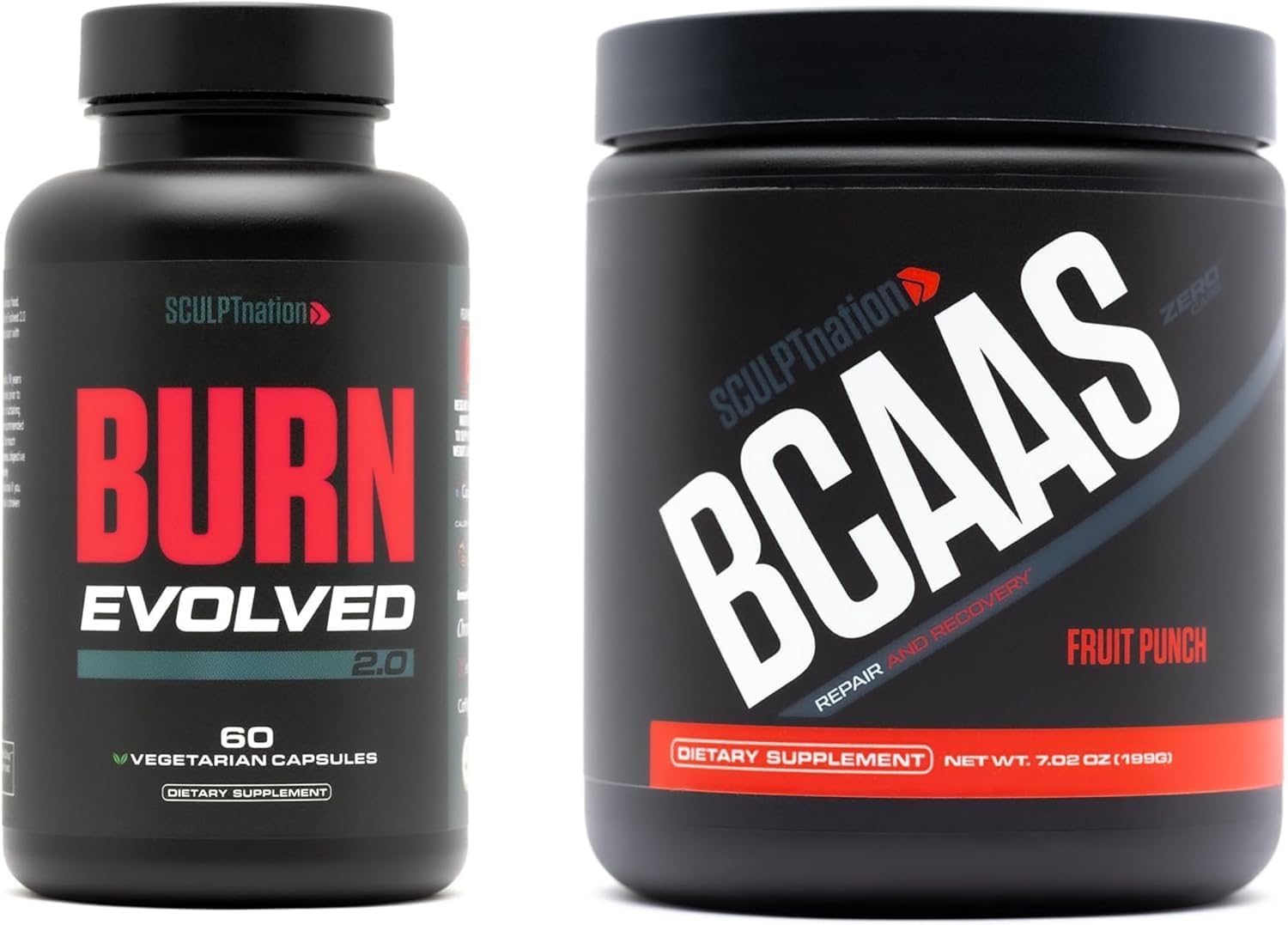 Sculpt Nationby V Shred Burn 2.0 and BCAA Powder Fruit Punch Bundle