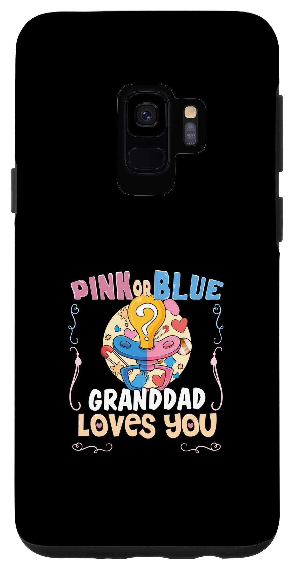 Galaxy S9 Pink or Blue Granddad Loves You Best Grandpa Ever Granmps Case