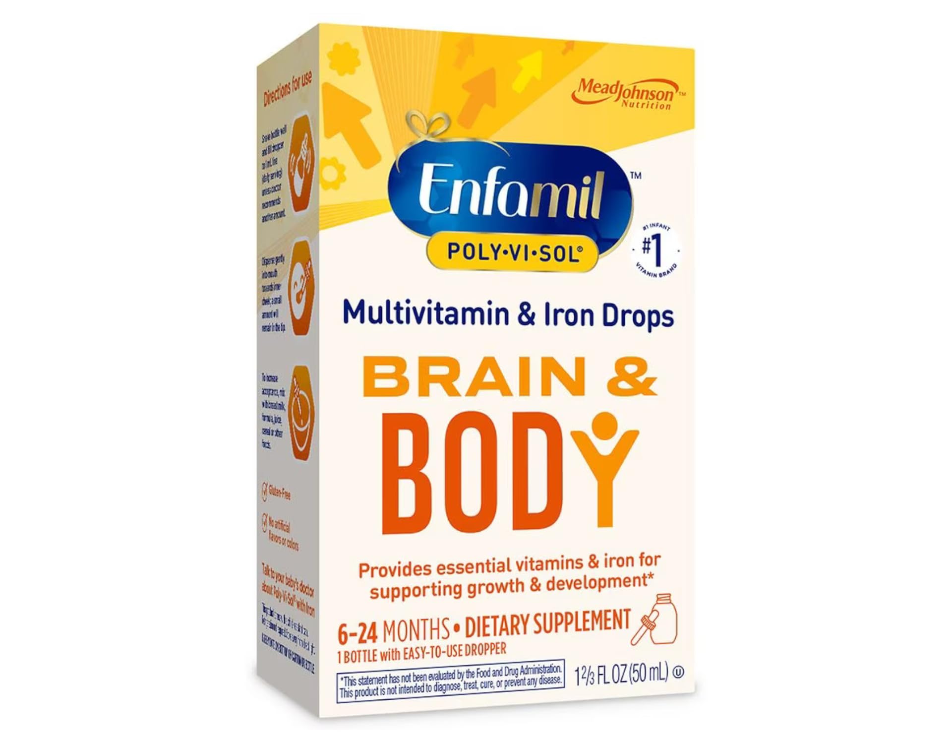 Enfamil Poly-Vi-Sol Multivitamin Supplement Drops with Iron 50 mL