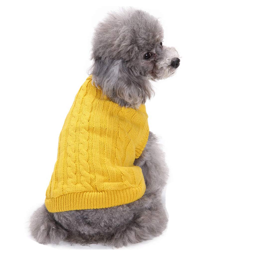 CHBORCHICEN Small Dog Sweaters Knitted Pet Cat Sweater Warm Dog Sweatshirt Dog Winter Clothes Kitten Puppy Sweater