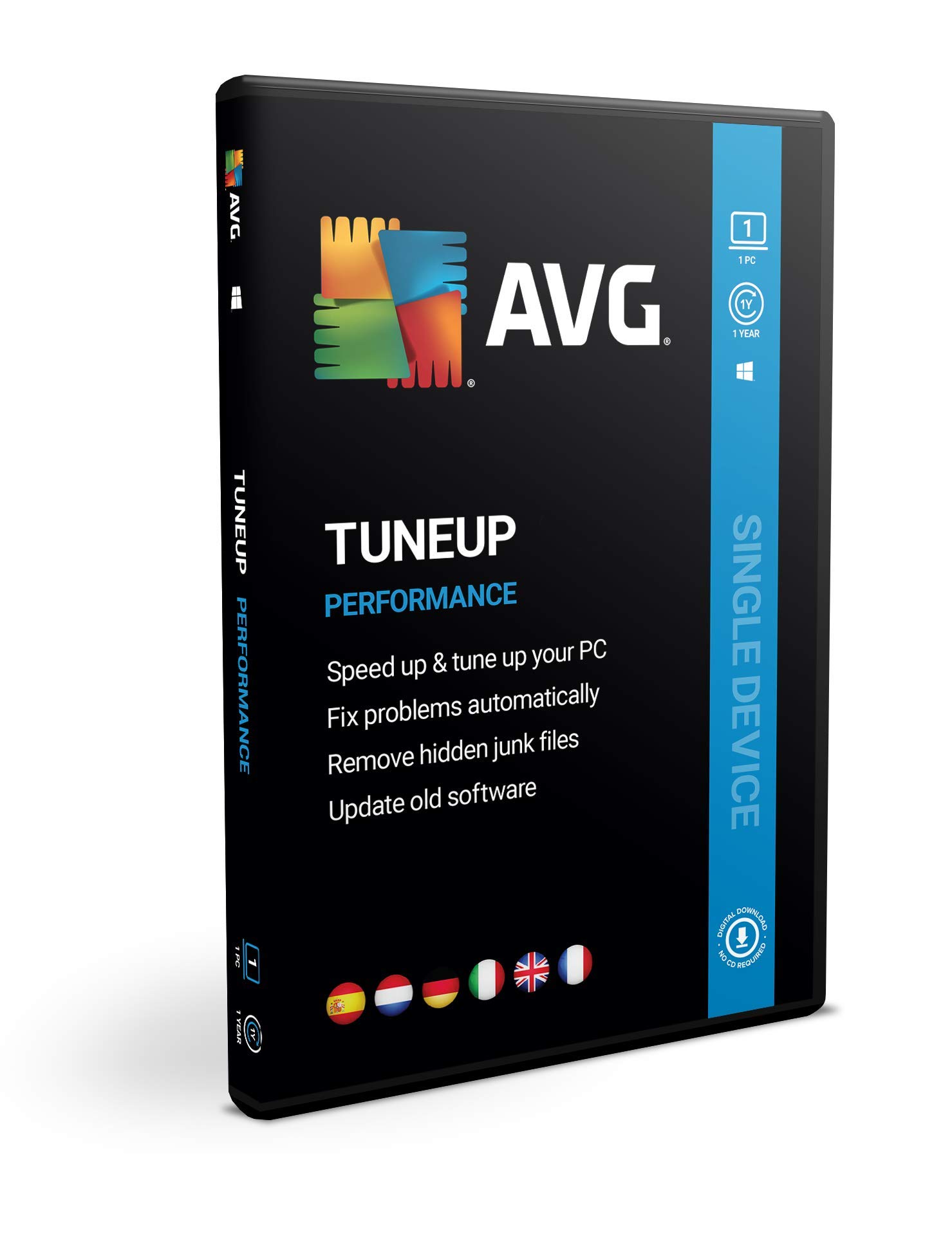 AVG TuneUp 2023 - Cleaner+Update+Maintenance+Speed Up | 1 PC | 1 year | BOX