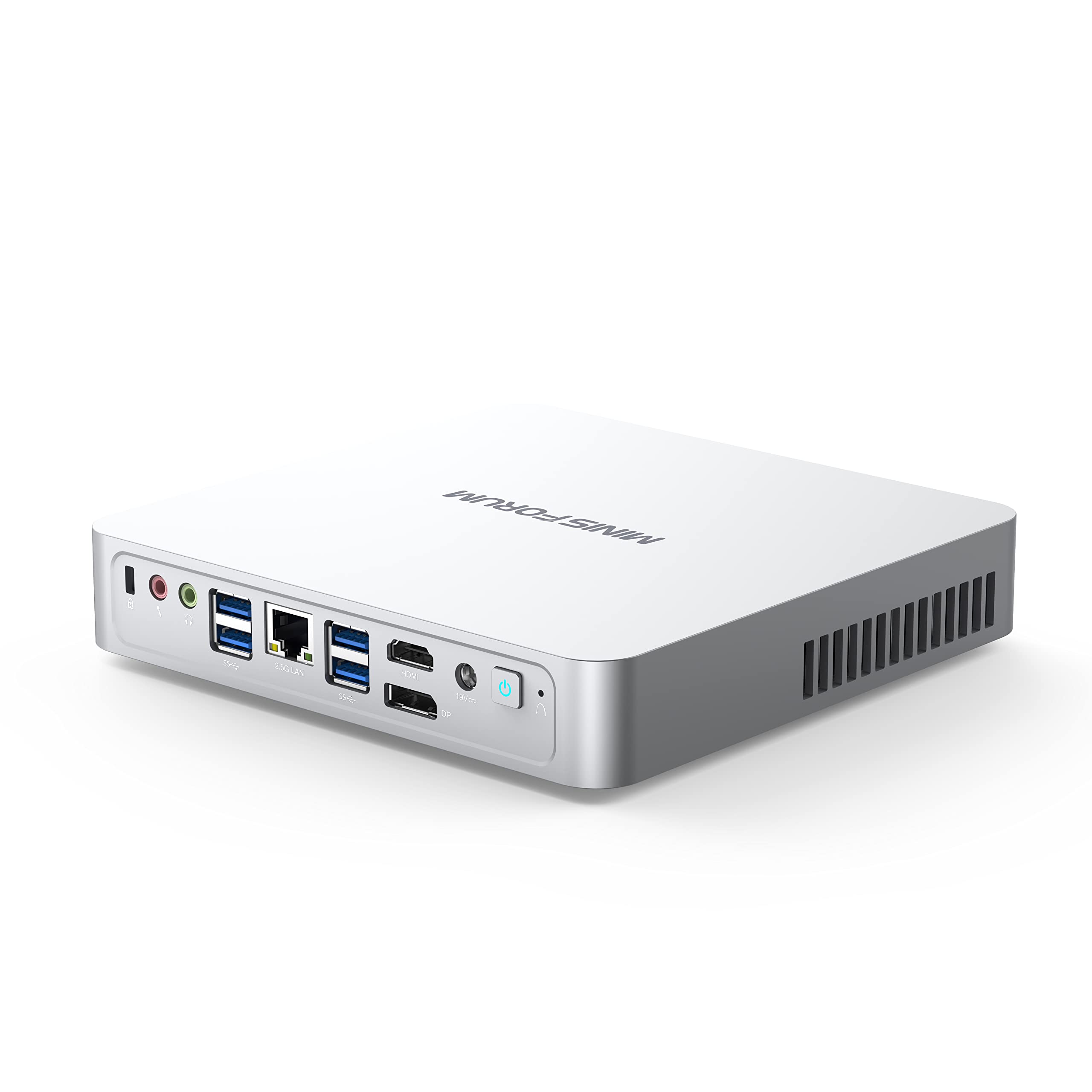 MINISFORUM EliteMini TH80 Mini PC Intel Core i7-11800H, 32GB RAM, SSD PCIe 512GB, Wi-Fi 6E/Bluetooth 5.2, USB-C, HDMI, DisplayPort, RJ45 2.5G, Slot PCIe 4.0, 5X USB Port, DC 19V (Renewed)