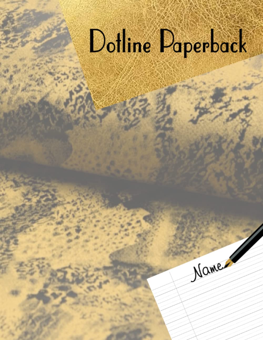 dotline paperback: dotline paperback for writing size 8.5x11 inch