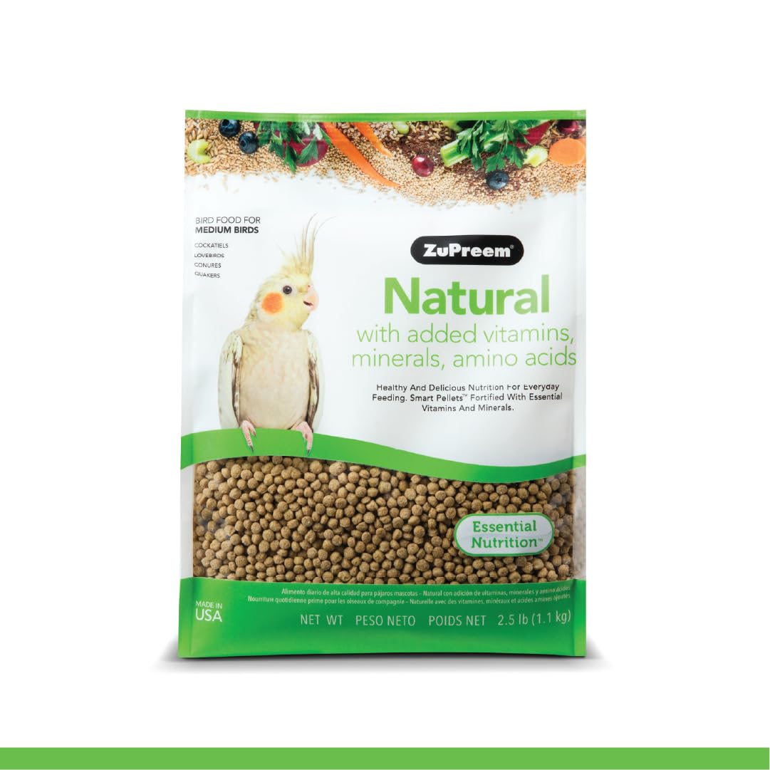 ZuPreem NATURAL WITH ADDED VITAMINS & MINERALS MD PARROT