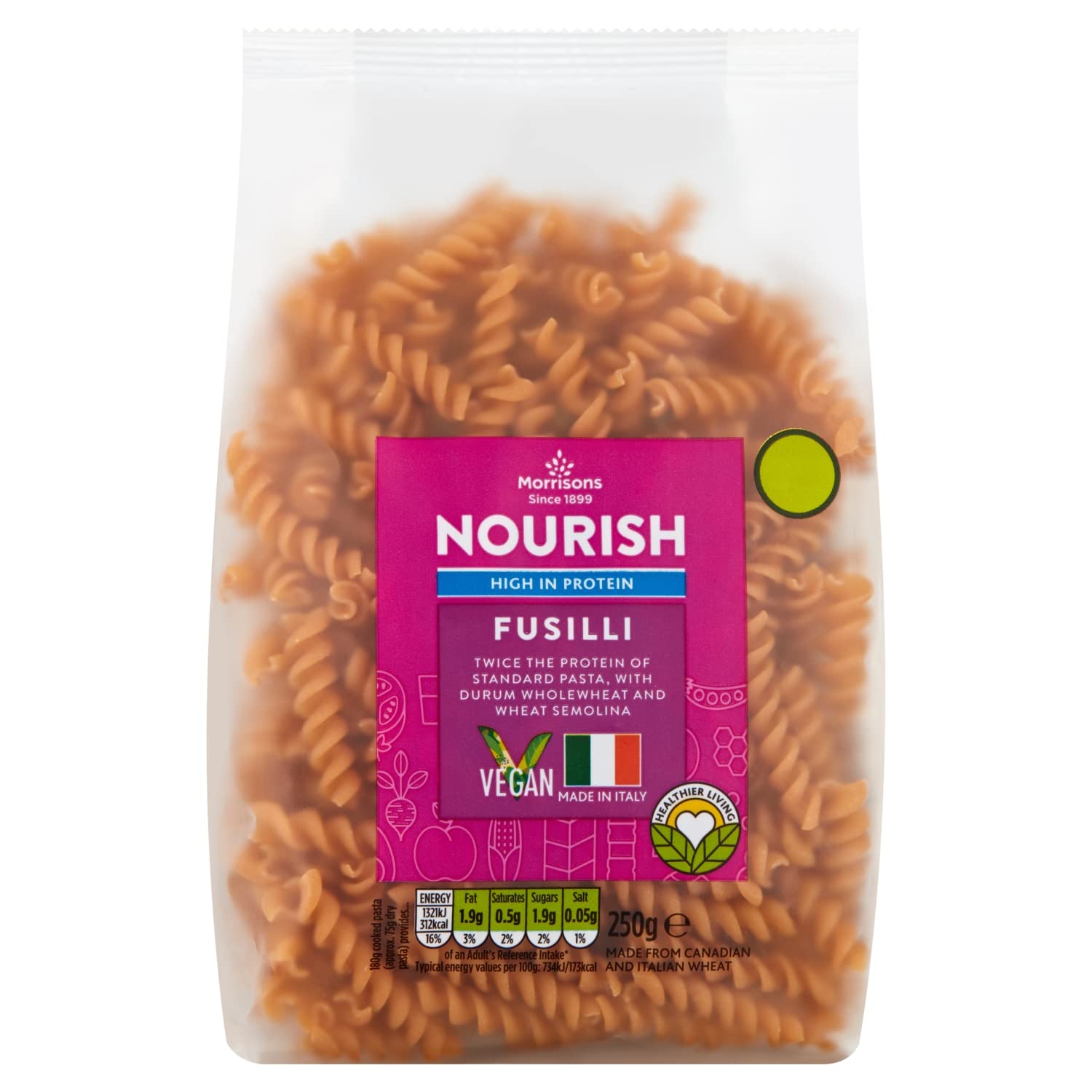 Morrisons High Protein Fusilli Pasta, 250g