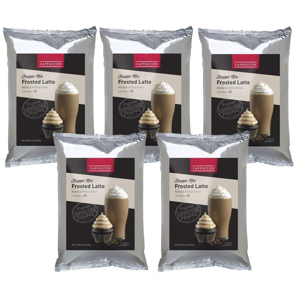 Cappuccine Ice Coffee Frappe Mix - Case of 5 Bags (Frosted Latte)