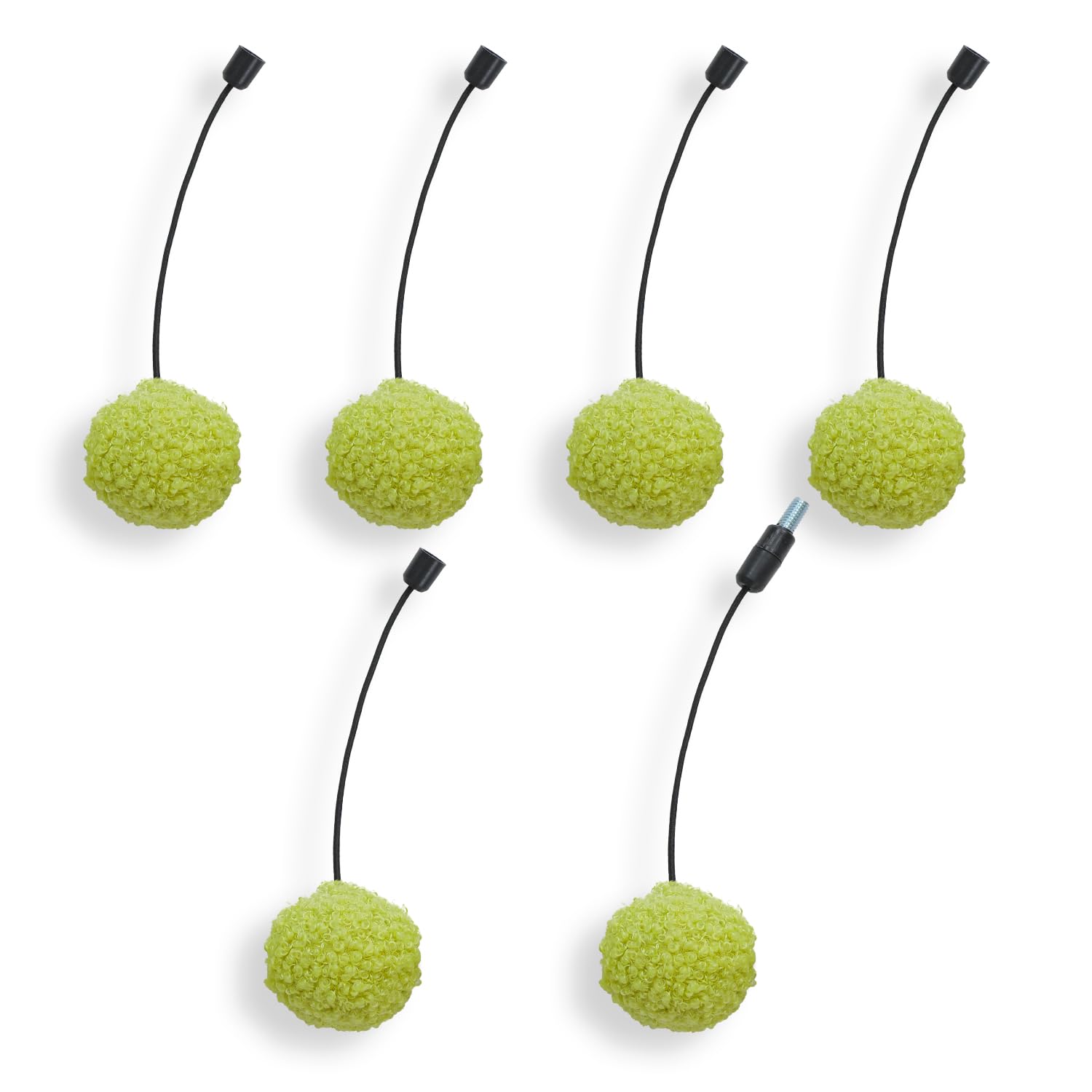 PAWZ RoadCat Tree Replacement a Set of 6 Pompom Balls-Green