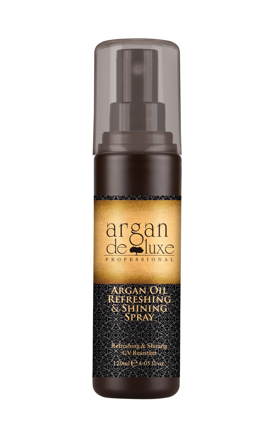 Professional Moroccan Argan Oil Shine Spray with Static, Frizz, and Split End Control-Thermal Damage Protector For all Hair Types 4fl oz.