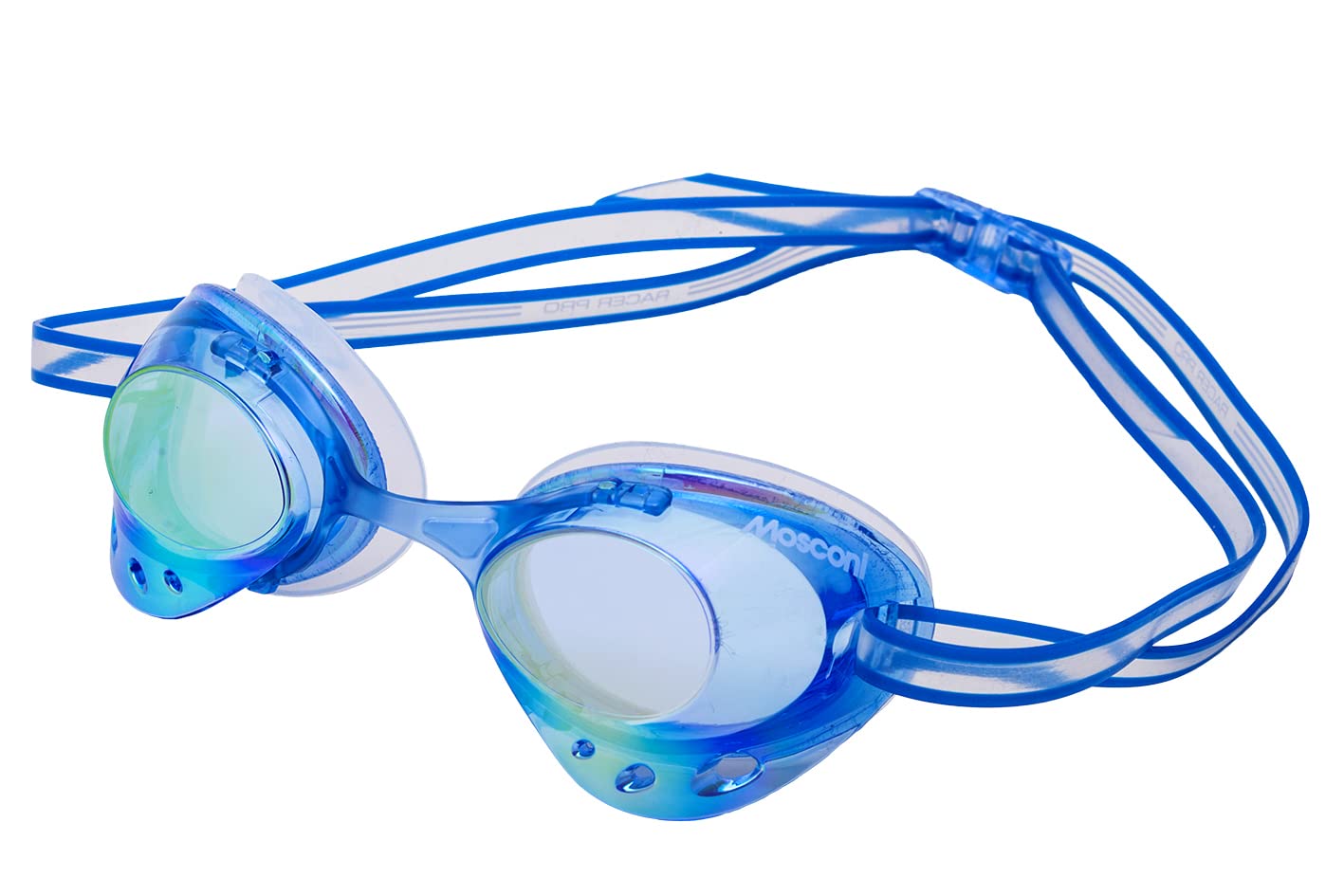 MosconiRacer Pro Swimming Goggles - Blue