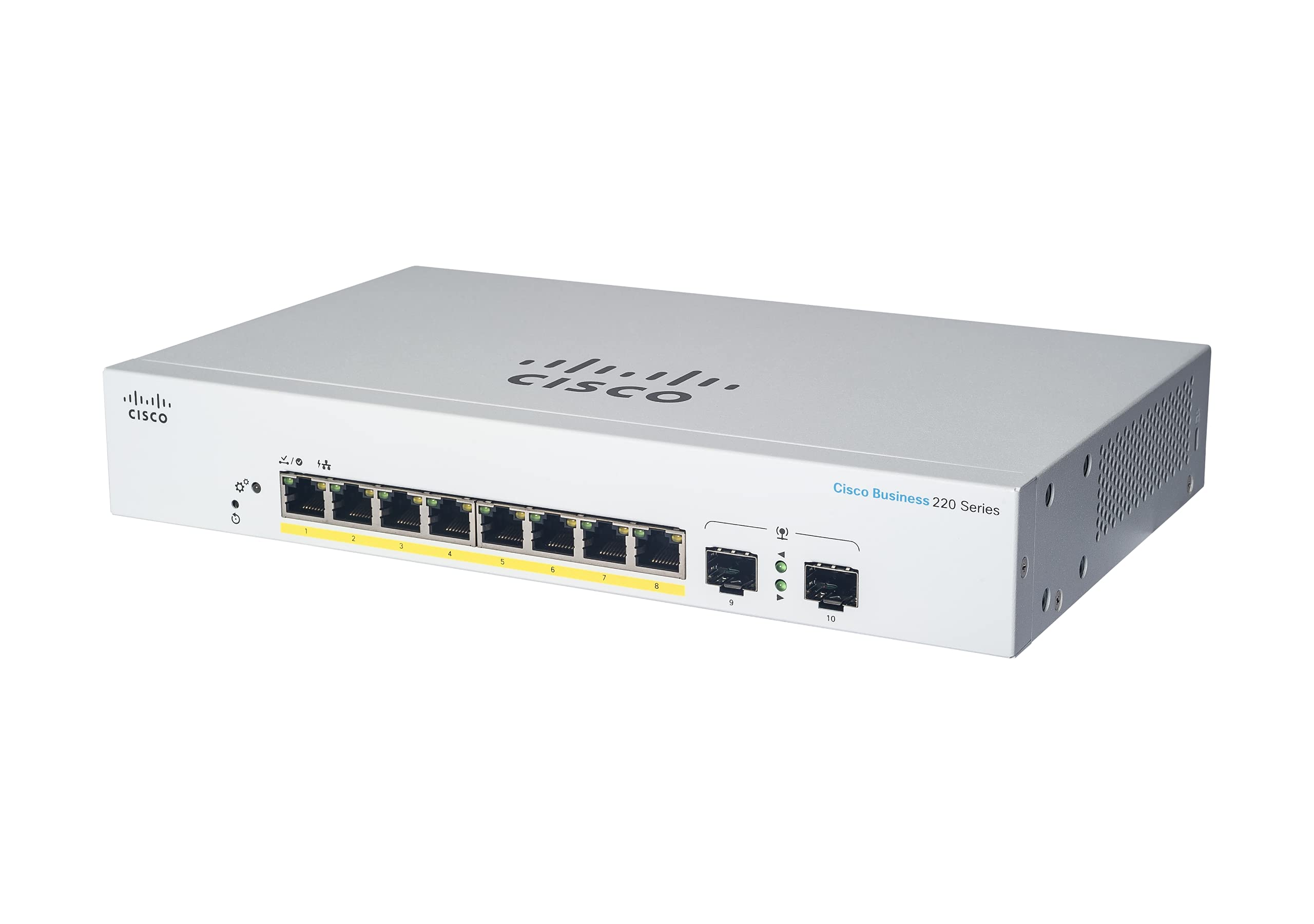 Cisco Business CBS220-8P-E-2G Smart Switch | 8 Port GE | PoE | 2x1G SFP | 3-Year Limited Hardware Warranty (CBS220-8P-E-2G-NA)