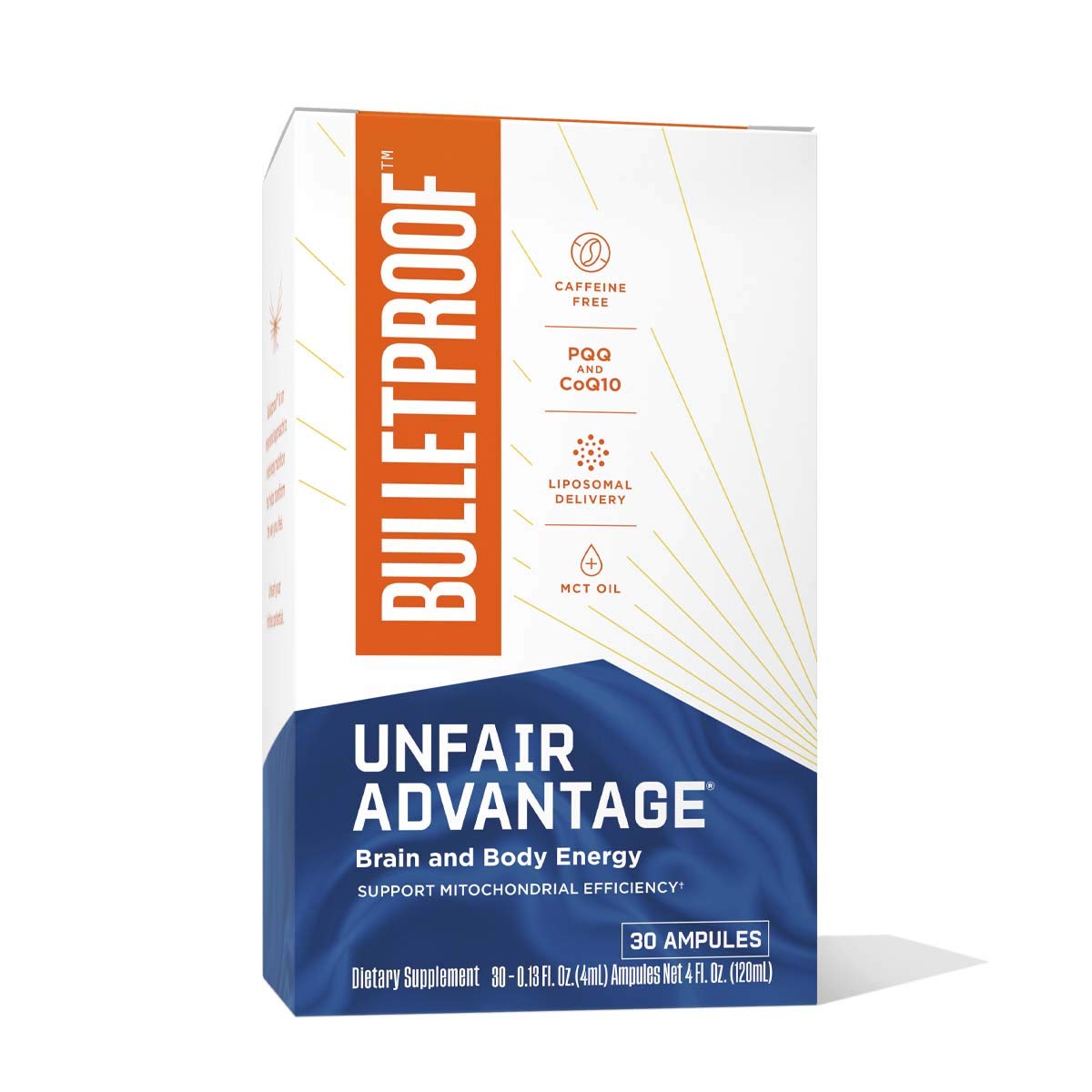 Bulletproof Unfair Advantage, Power Up on a Cellular Level (30 Ampules)