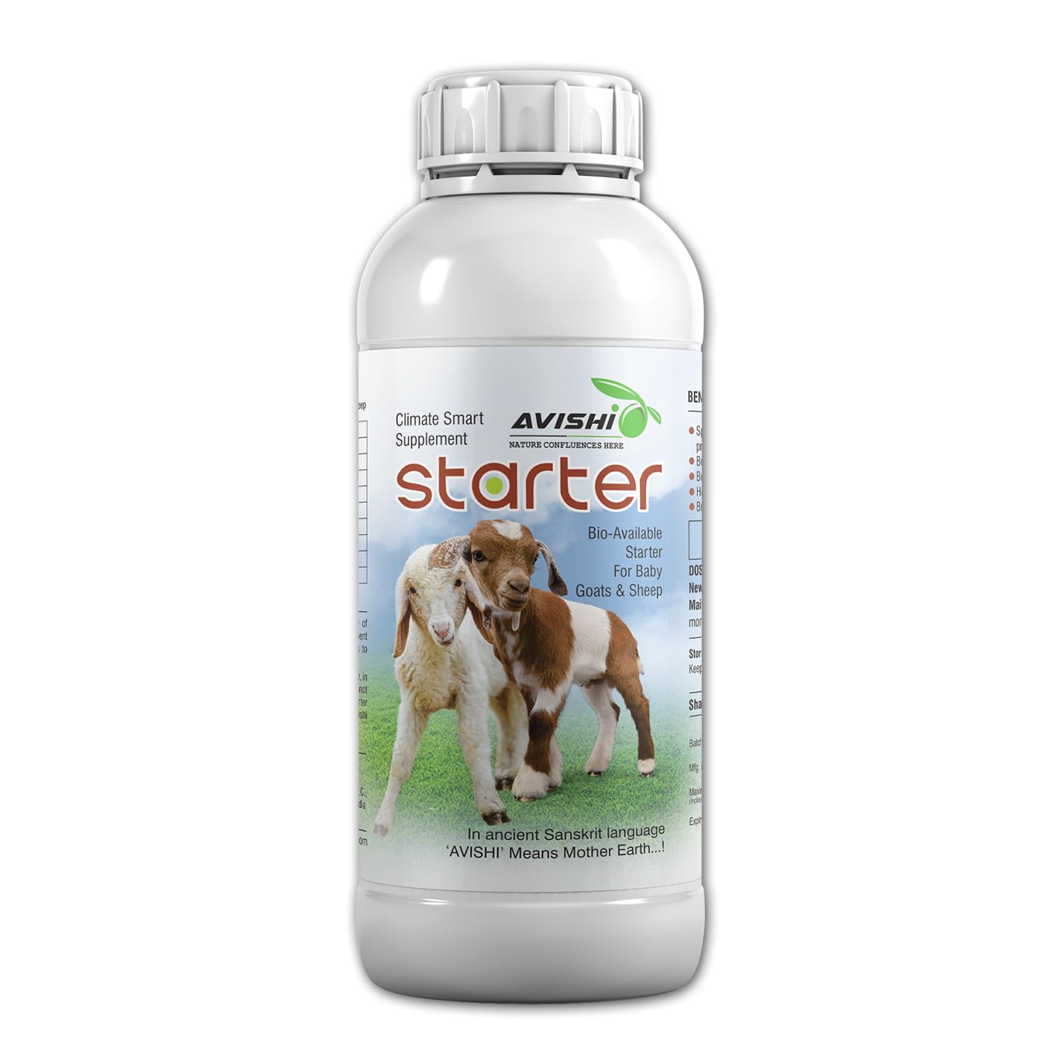 Avishi Starter Growth Supplement for Baby Goat & Sheep (500 Ml)