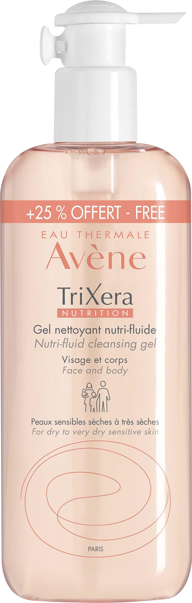 Avene Trixera Limpiador Nutri Fluid 500 ml