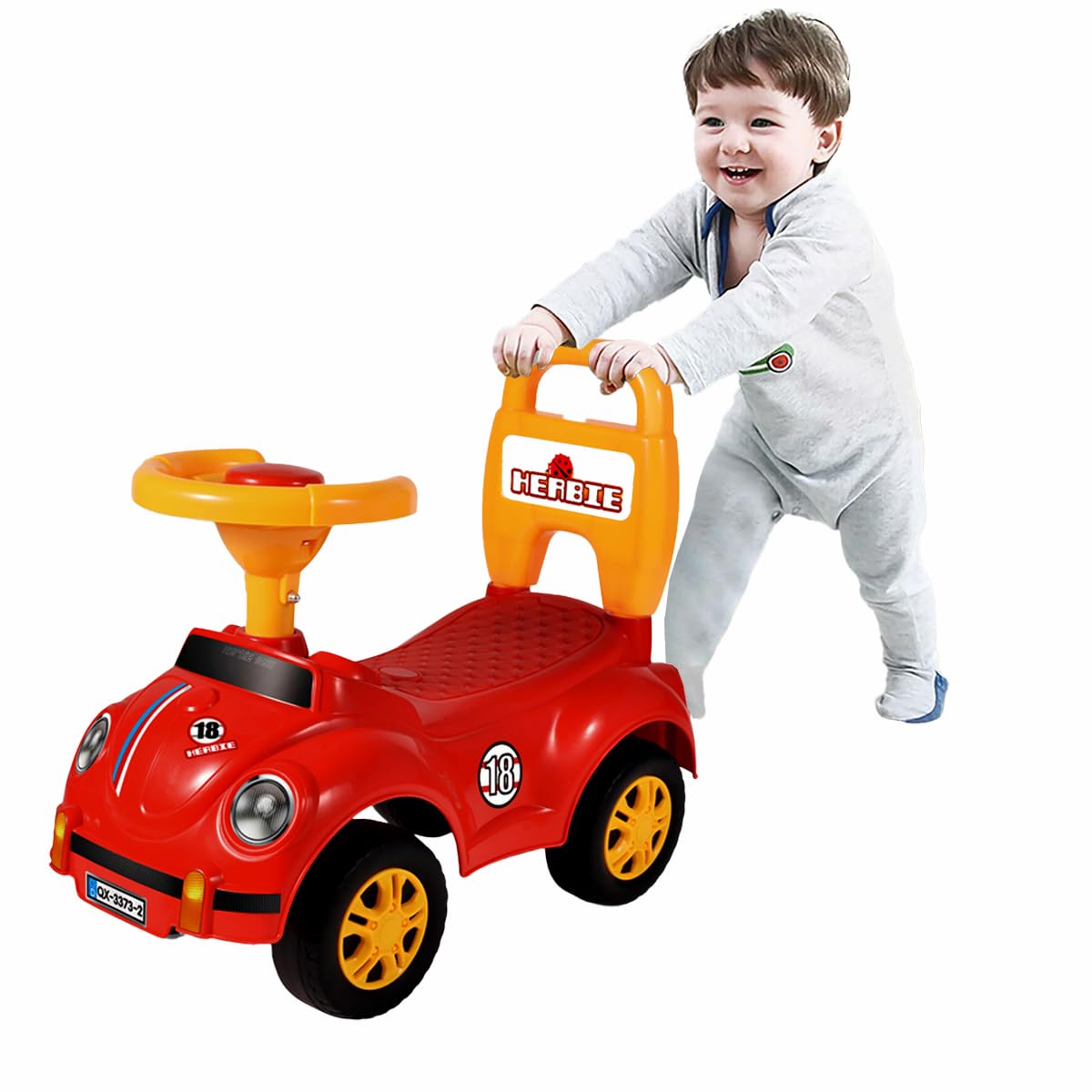 Sobebear Ride-on Car Toys for Kids|Toddlers Ride Car | Ride On Push Car | Push Ride-on Car With Footrest | Toy Car With Steering Wheel, Children Walker Toy For 1-3 Years Toddlers Boys & Girls (Red)