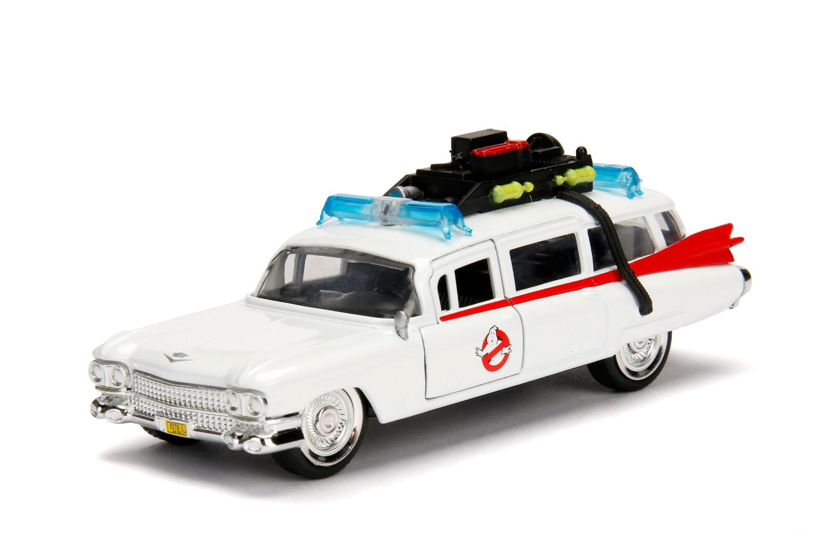 1959 Cadillac Ambulance Ecto-1 from "Ghostbusters" Movie "Hollywood Rides" Series 1/32 Diecast Model Car by Jada