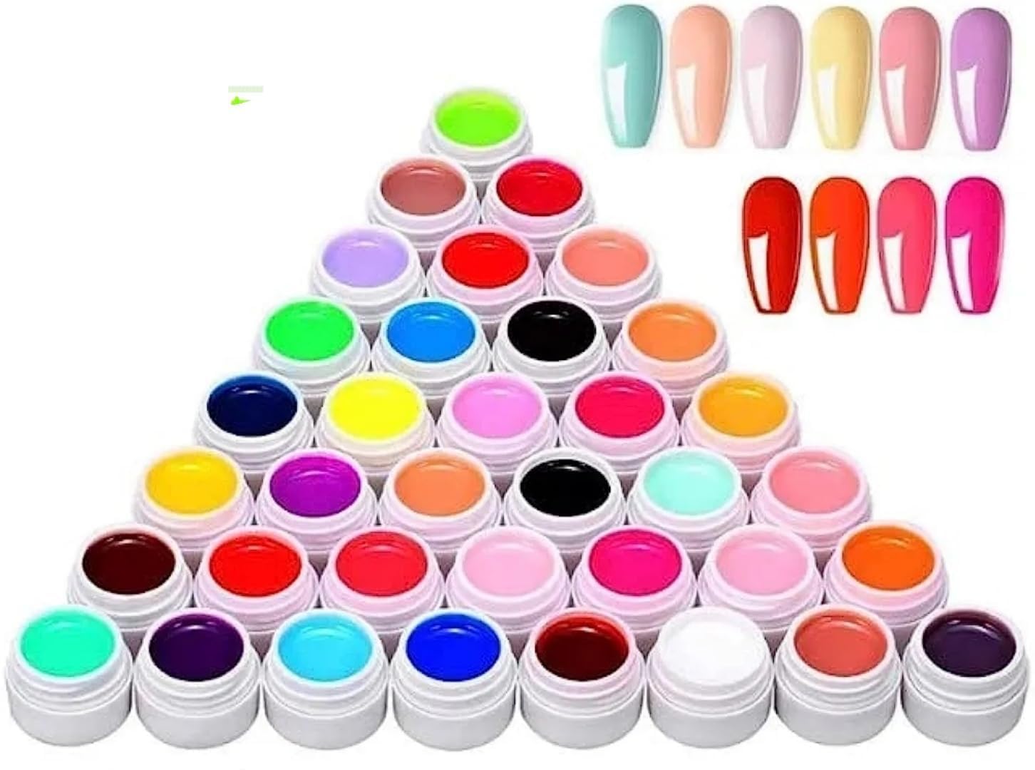 "BOLT BEE 36-Color UV Gel Nail Polish Kit - Soak Off LED Nail Art Pure Color Set"