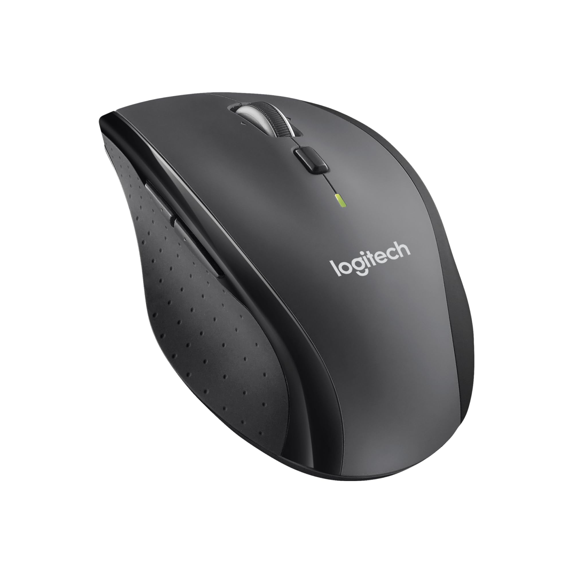 Logitech M705 Marathon Wireless Mouse, 2.4 GHz USB Unifying Receiver, 1000 DPI, 5-Programmable Buttons, 3-Year Battery, Compatible with PC, Mac, Laptop, Chromebook - Black